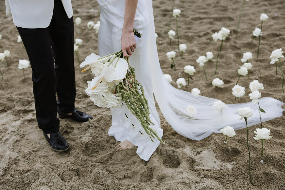 Anastasia & Alex (Freie Trauung am Meer in Holland - nur zu zweit). Hochzeitfotografin Düsseldorf, NRW Nadja Holzmann