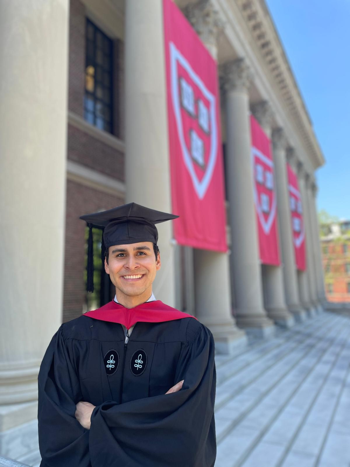 Masters graduation with Zeke. Kelly Sang, graduation and portrait photographer in Boston