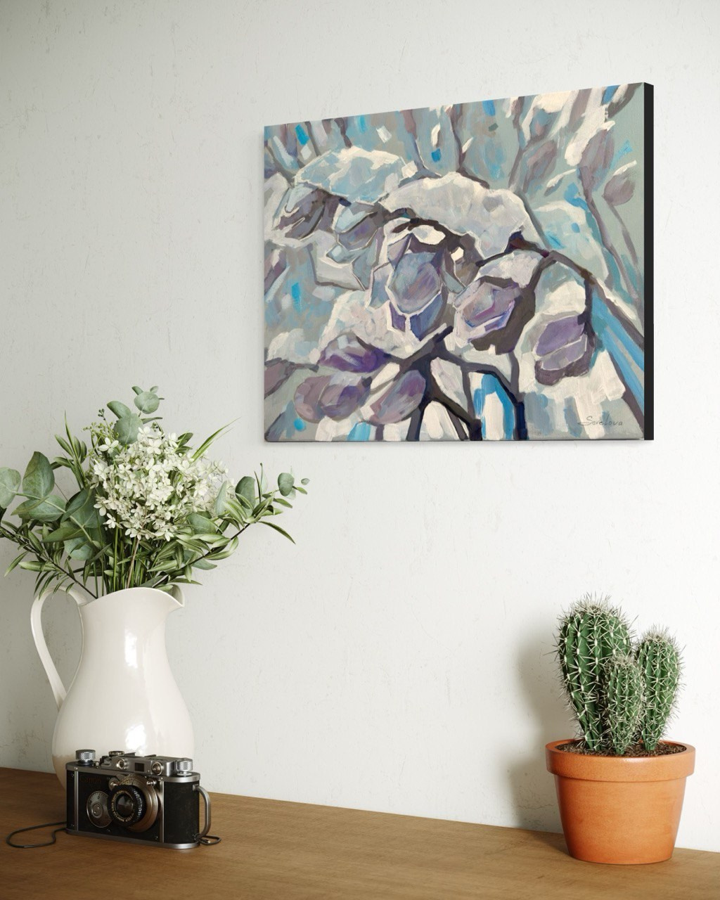 «Icy Magnolia». Художник живописец Савелова Ольга