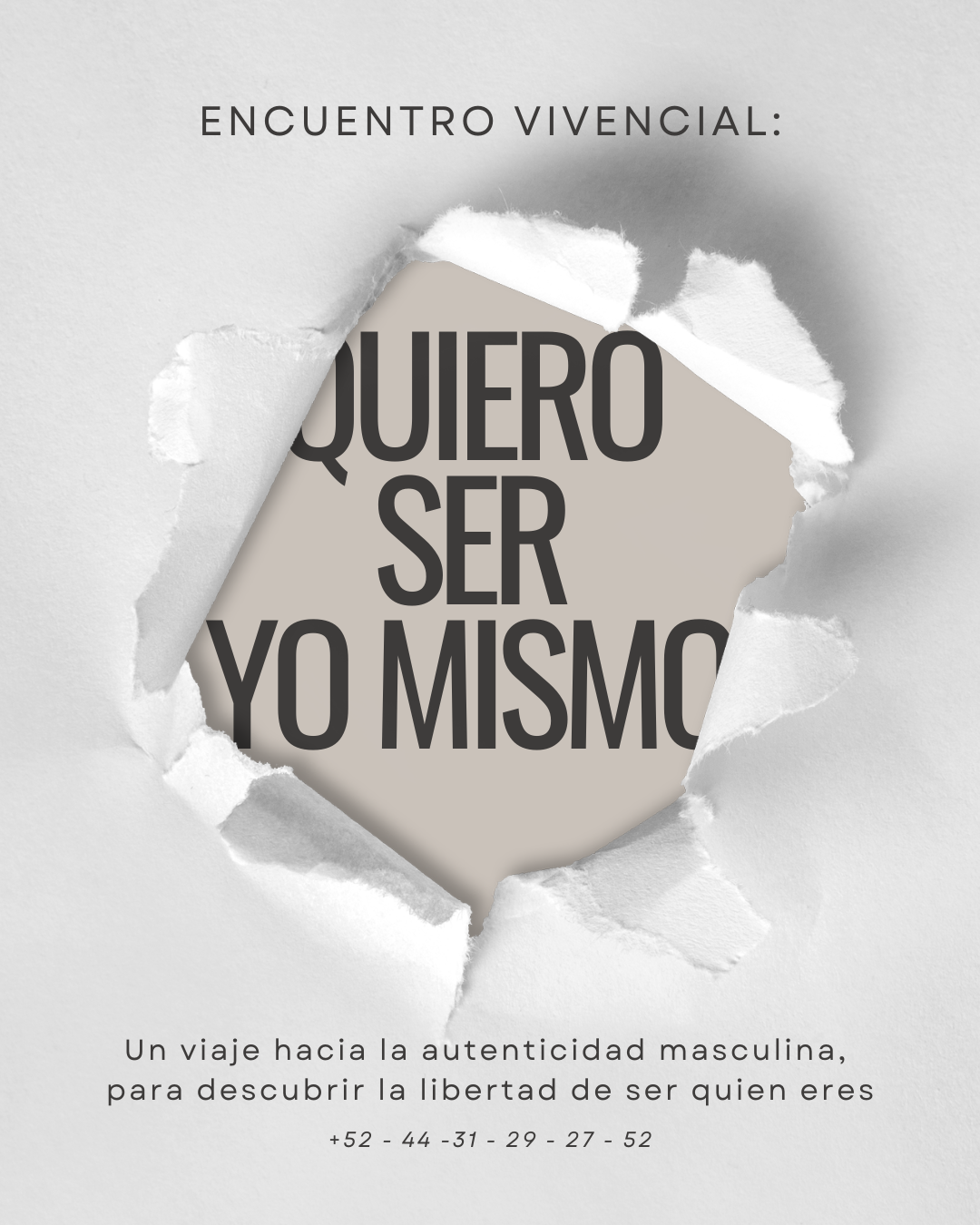 Encuentro vivencial: Quiero ser YO MISMO
