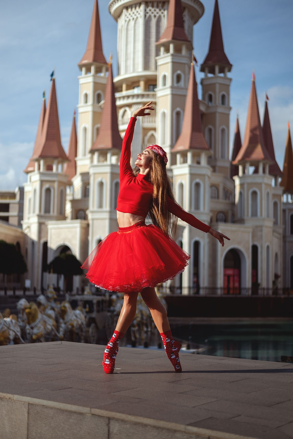 Съемка у сказочного замка в Белеке. Фотограф Анталия, Кемер, Белек, Сиде Дарья Кая