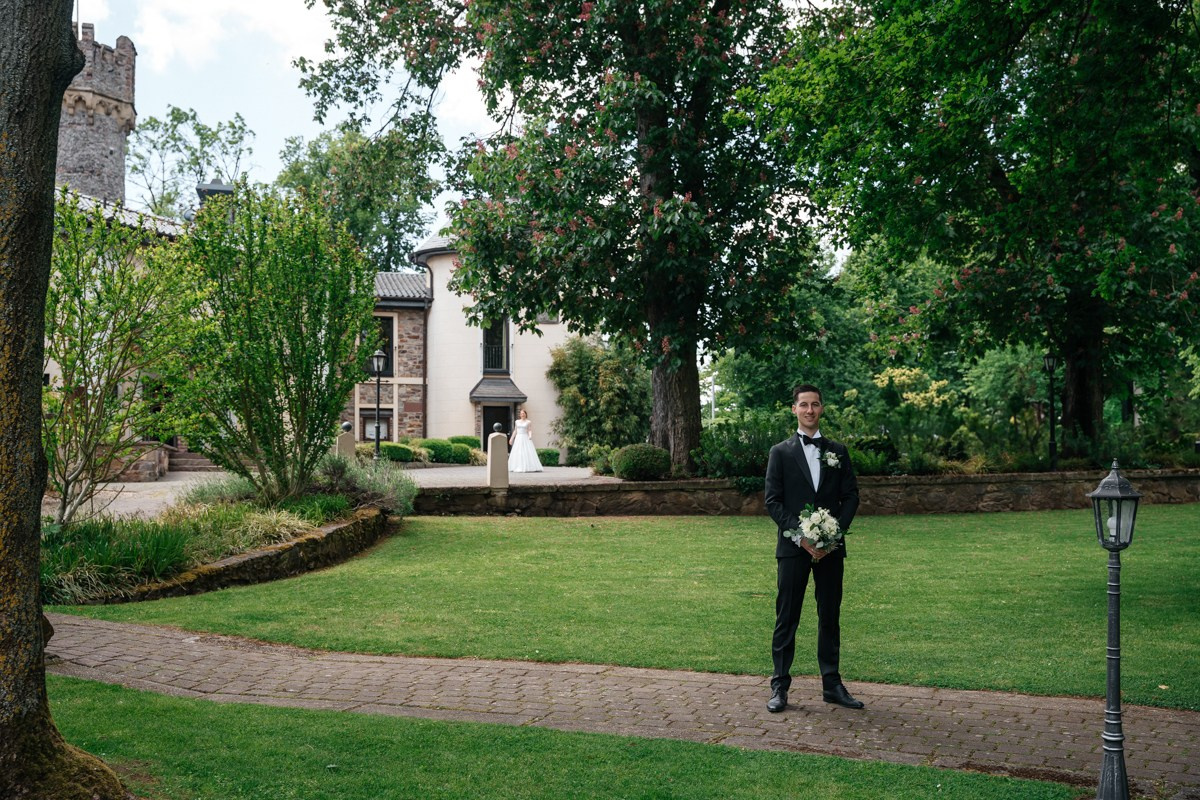 The moment before first look