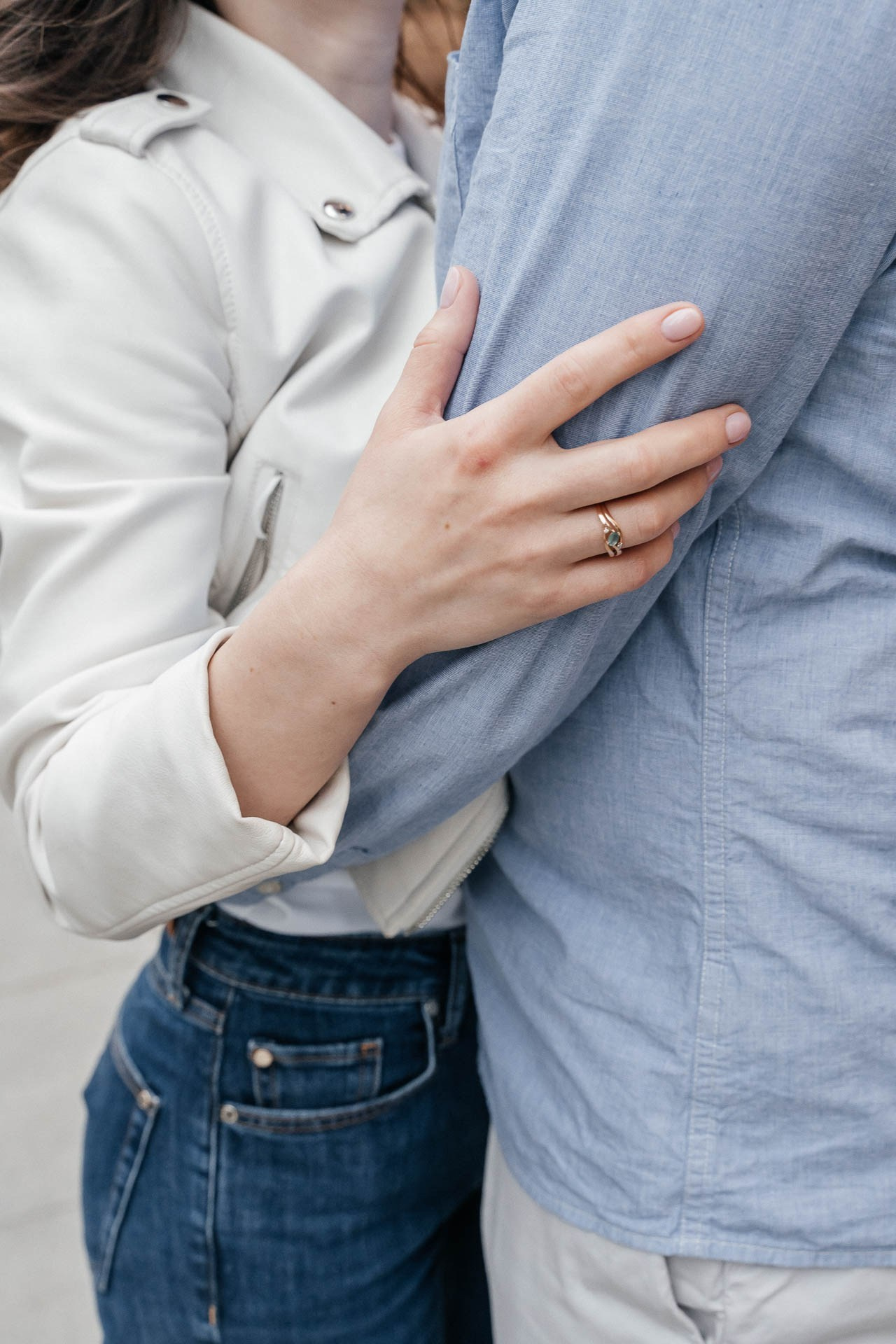 Toronto engagement photography intimate portrait Ksenia and Artem.
