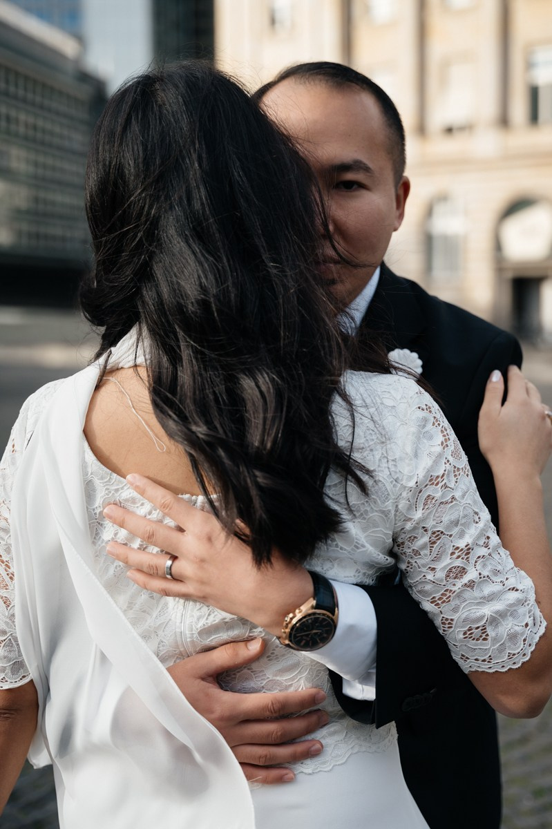 Detail photos of couple