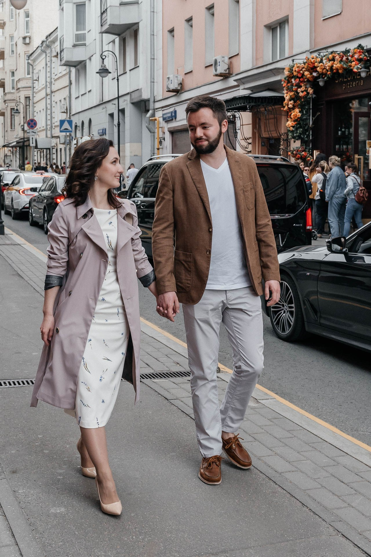 Toronto engagement photographer natural laughter Ksenia and Artem.