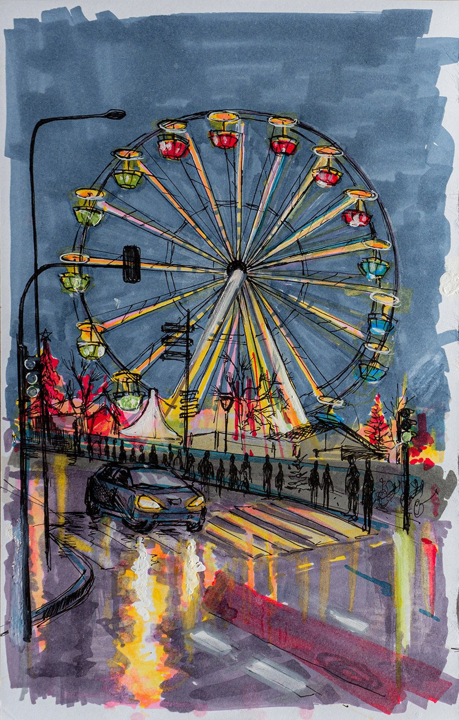 Urban views. Angelina Sorokopud. Artist in Strasbourg