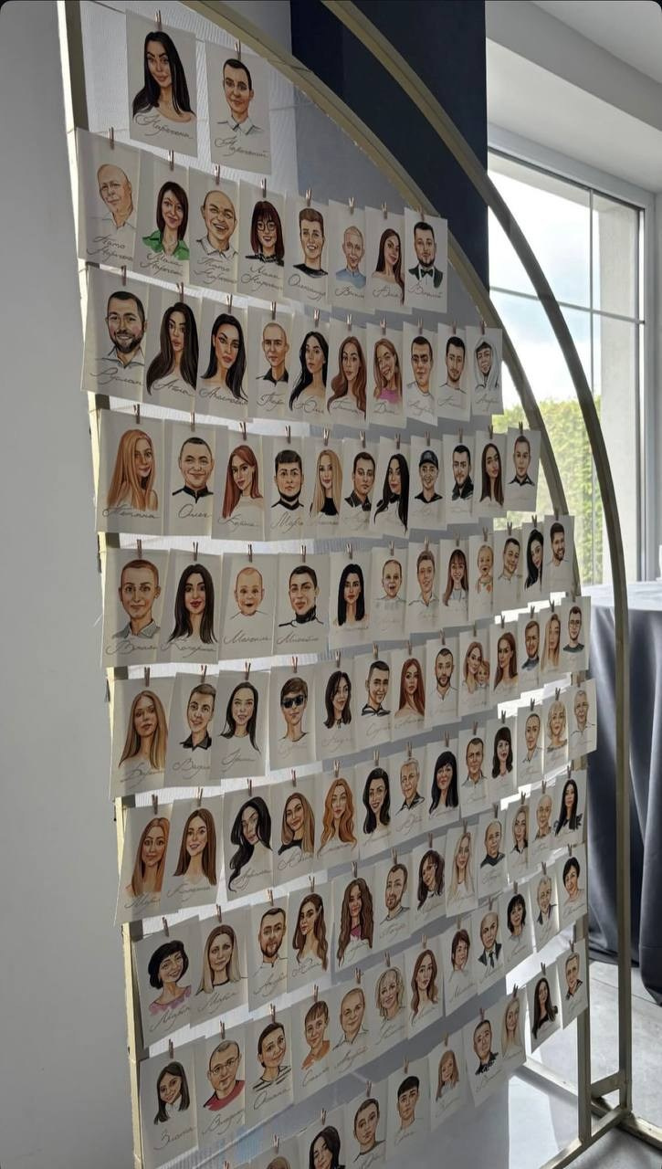 Wedding Seatings Cards. InnaIllustrator