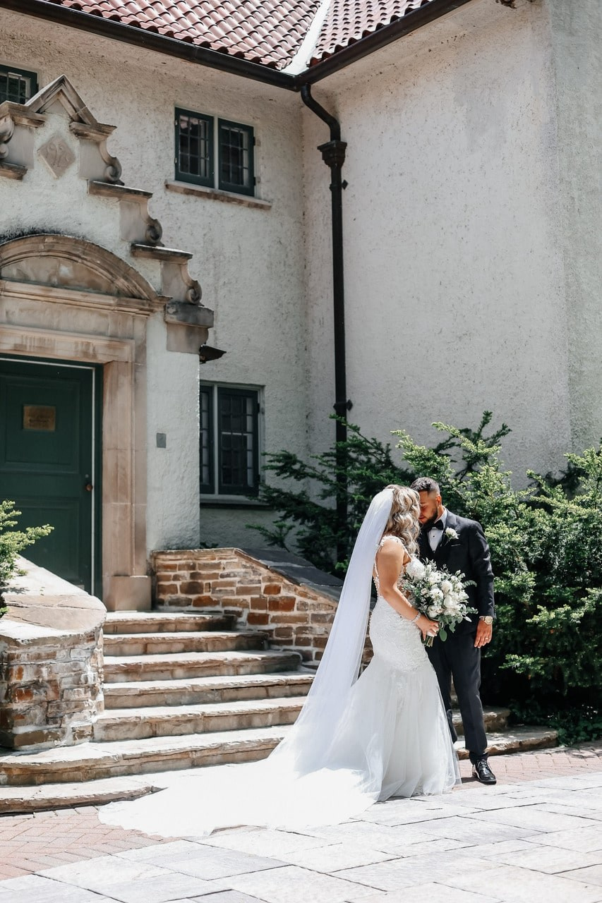 Candid reception moments captured at a wedding in St. Catharines.