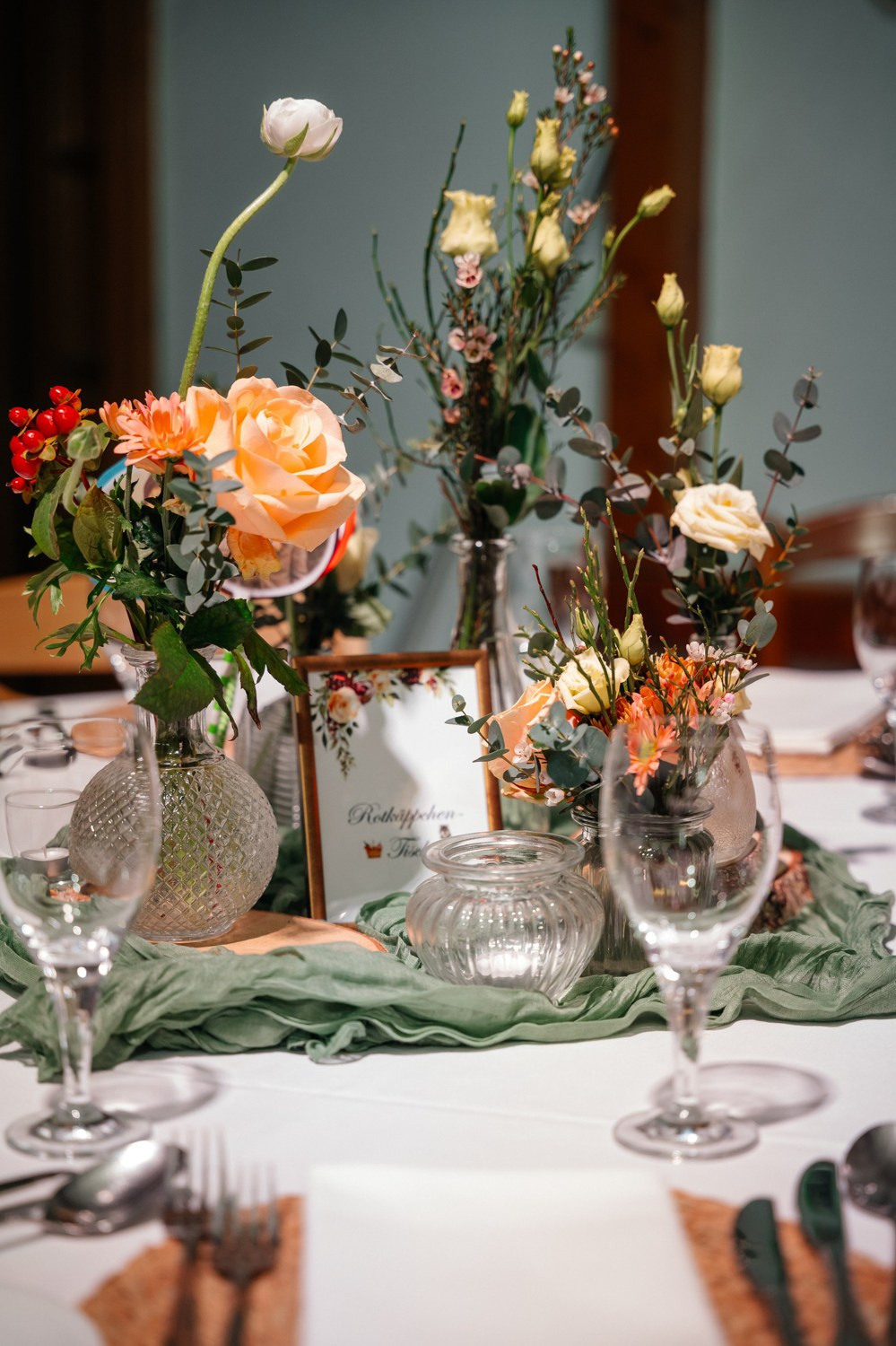 decorations at the table