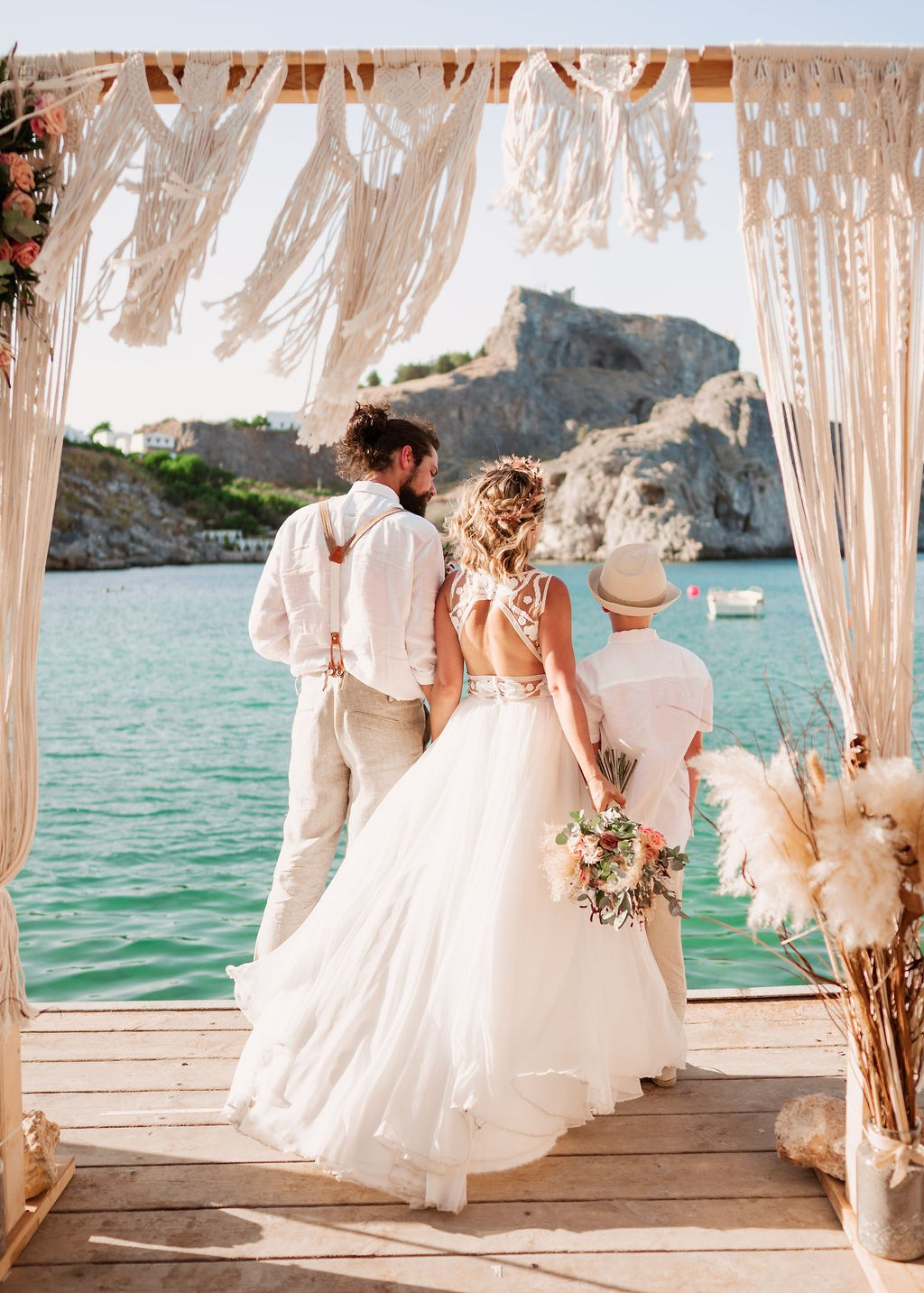 Tom and Denise. Renate Woeste | Wedding planner in Rhodes. Creating dream weddings by the sea. Let’s make your special day unforgettable