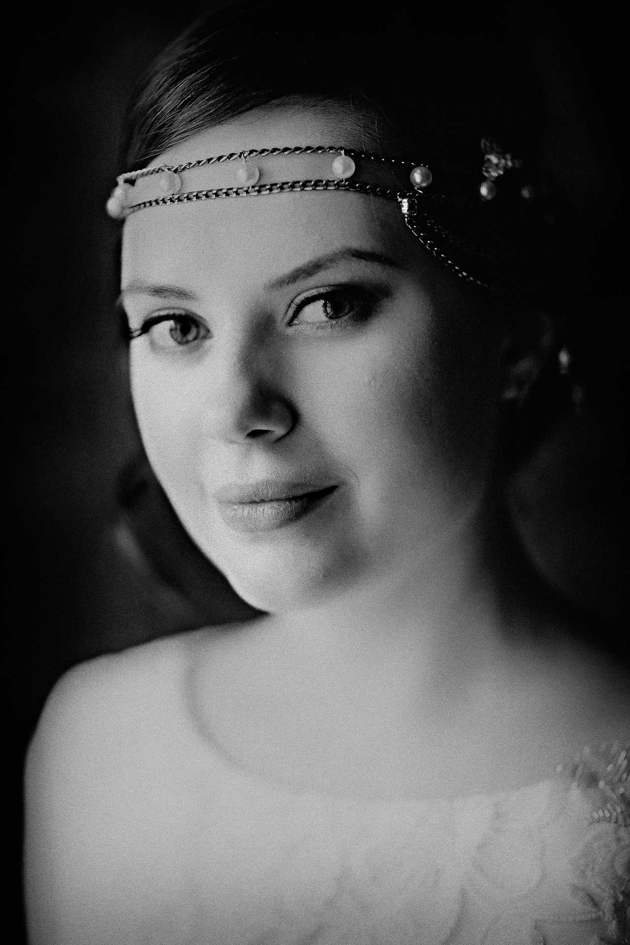 dreamy portrait of the beautiful russian lady with streamlined glance and soft lips