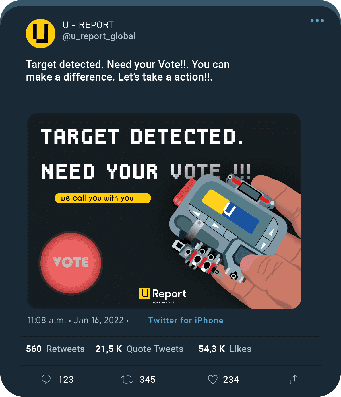 Ureport CALL TO ACTION. Vural Sahin I Photography & Videography