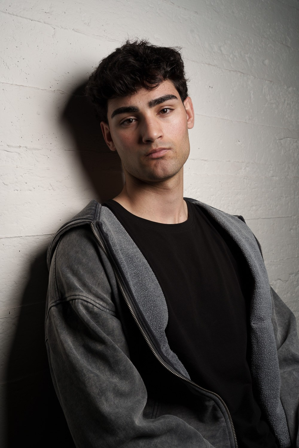 Young Model, Spanish, tall, handsome dark youth.