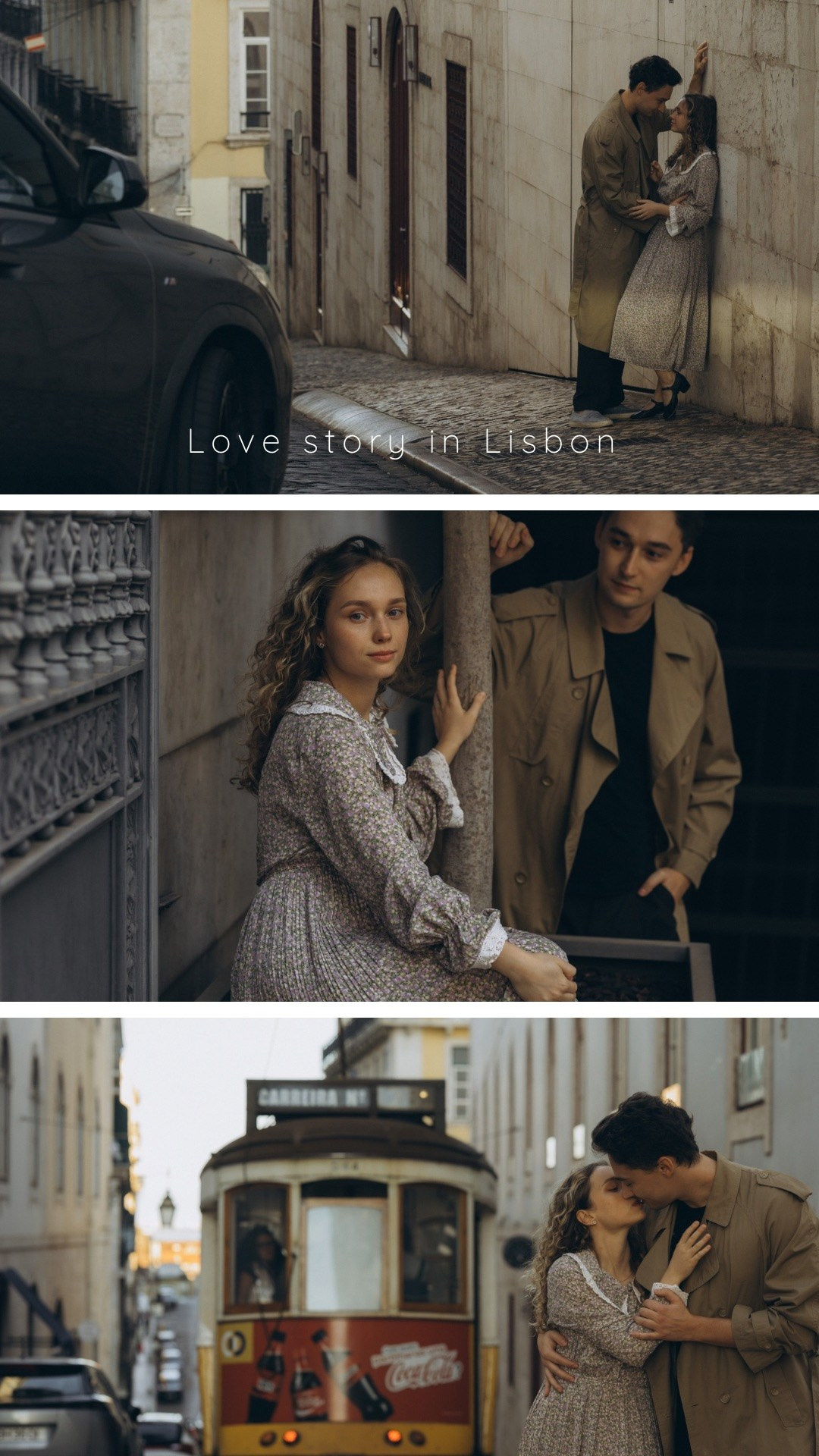 Romantic love story in Lisbon 