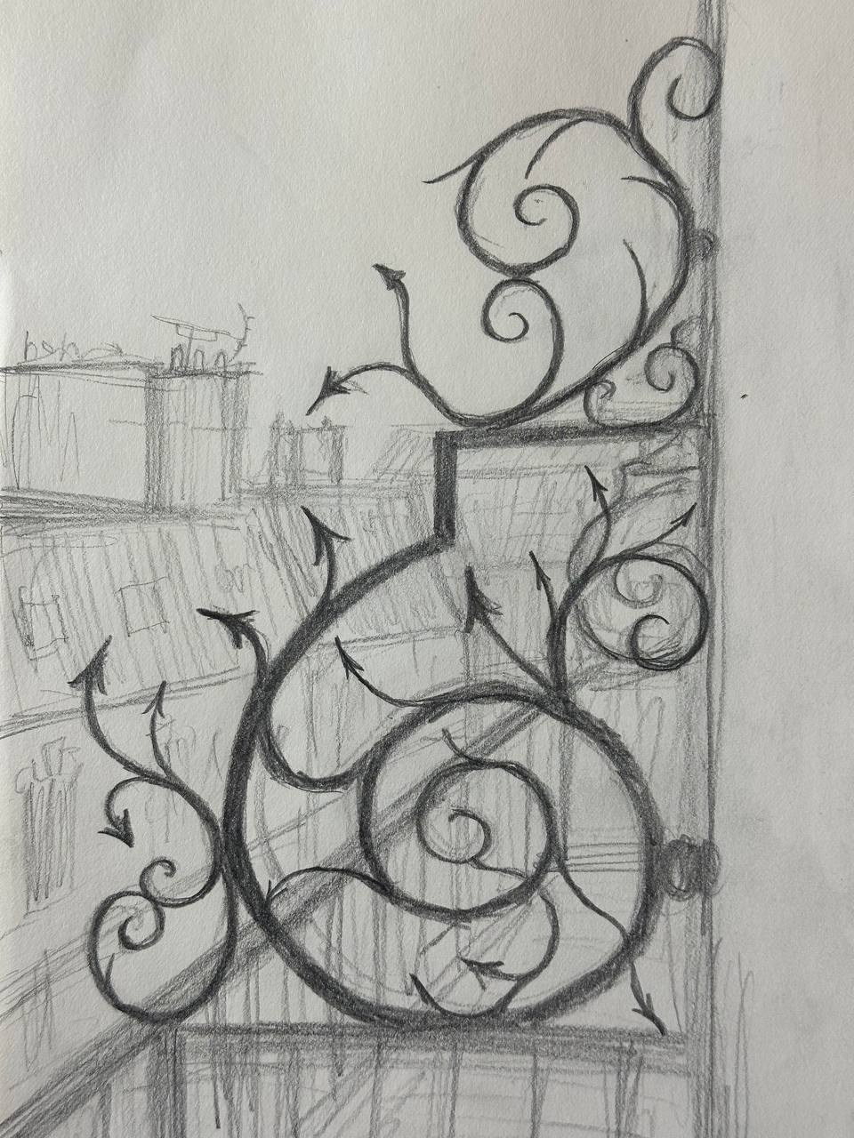 Sketches, Paris. Marina Antonova