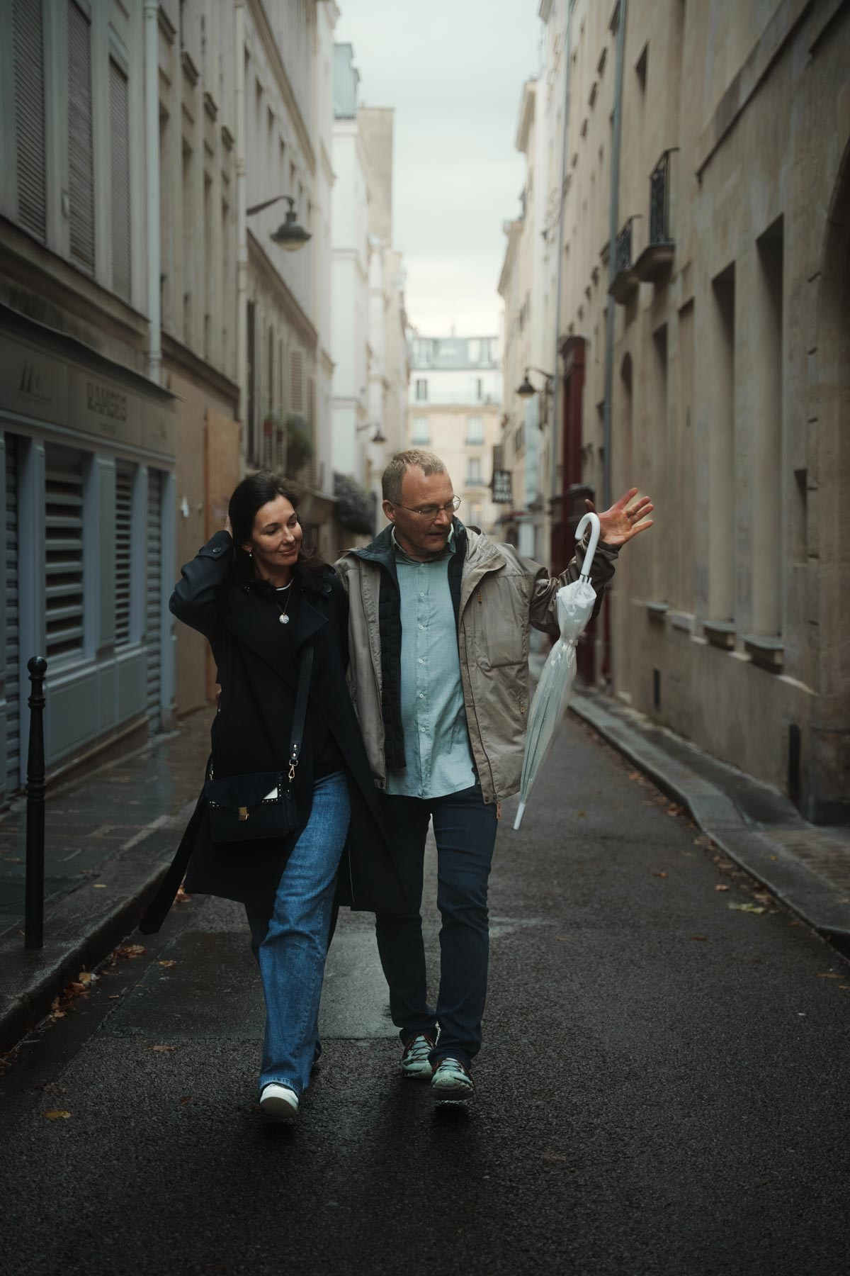 Katerina & Åge in rainy Paris. Фотограф в Париже Полина Осипова