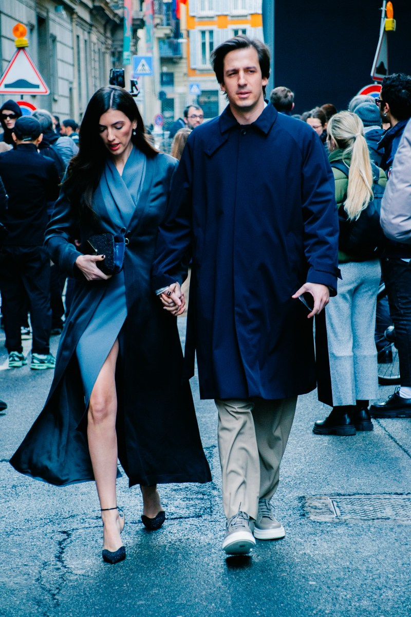 Street style in Milan. Milano Fashion Week