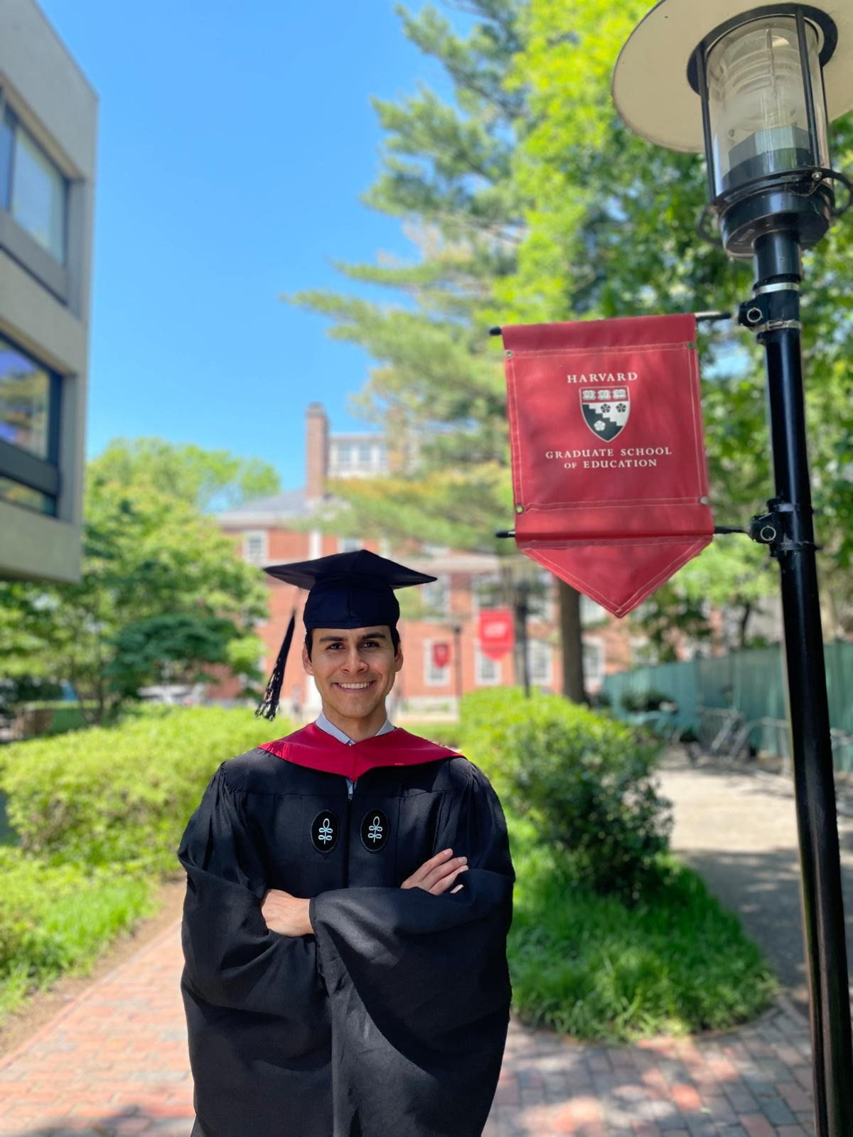 Masters graduation with Zeke. Kelly Sang, graduation and portrait photographer in Boston