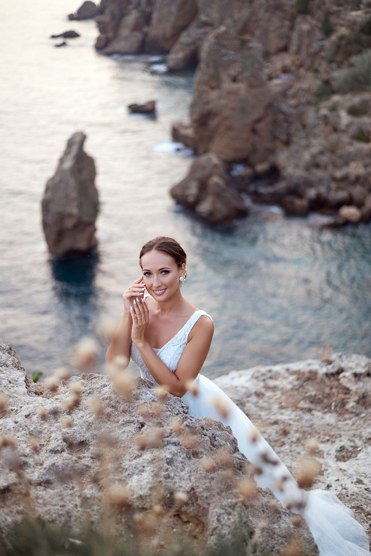 Скалы на море с шикарным видом. Фотограф Анталия, Кемер, Белек, Сиде Дарья Кая