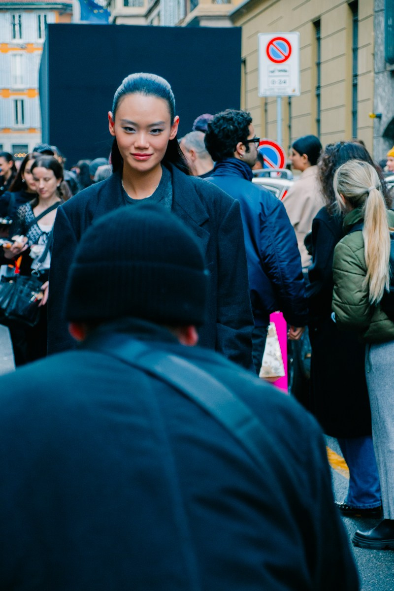 Street style in Milan. Milano Fashion Week