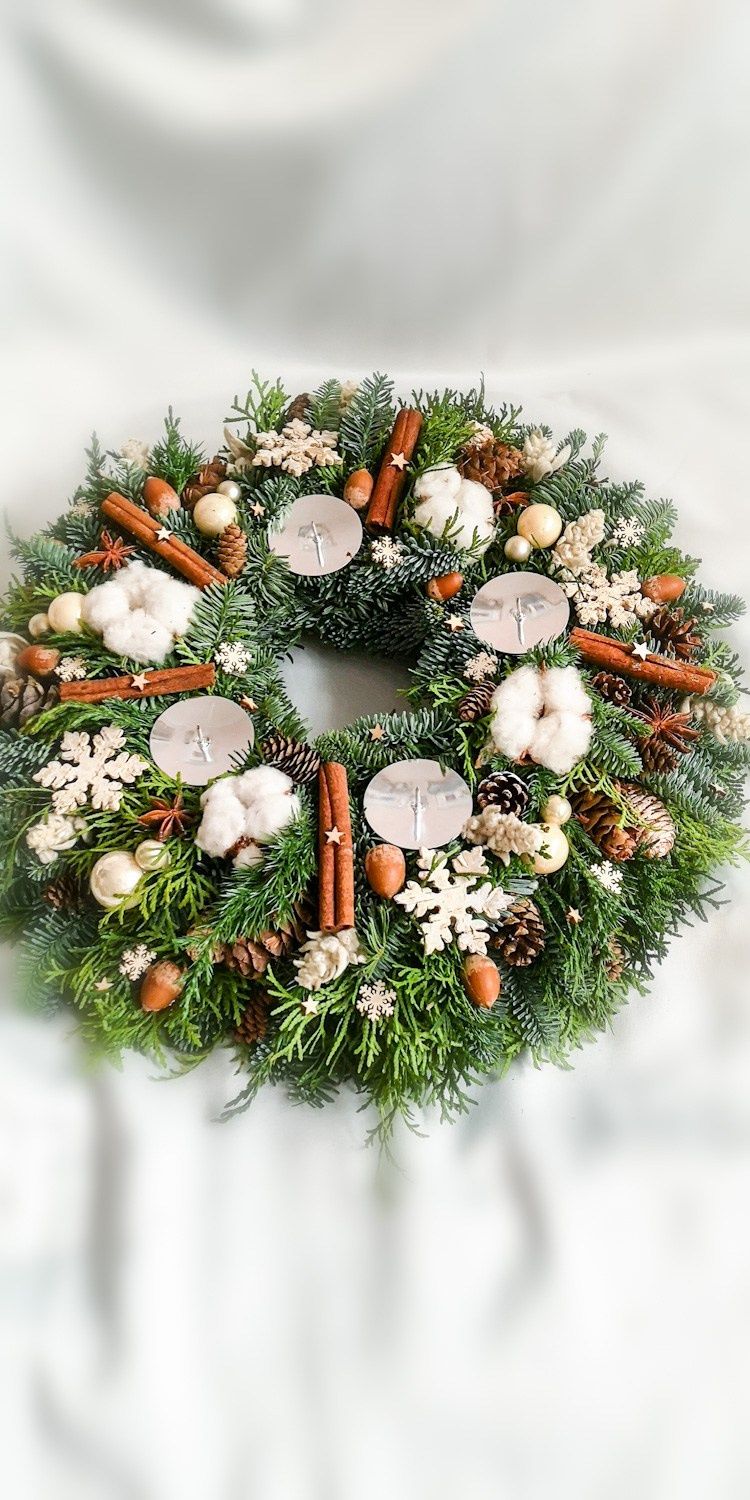 Adventes vainadziņi. Event design, decoration, floristry, gift, Irina Novika, Riga, Latvia