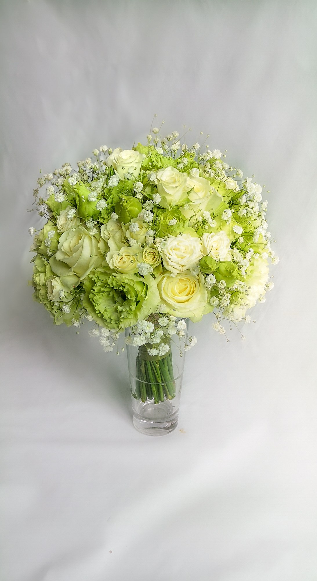 Līgavas pušķi zaļos toņos. Event design, decoration, floristry, gift, Irina Novika, Riga, Latvia