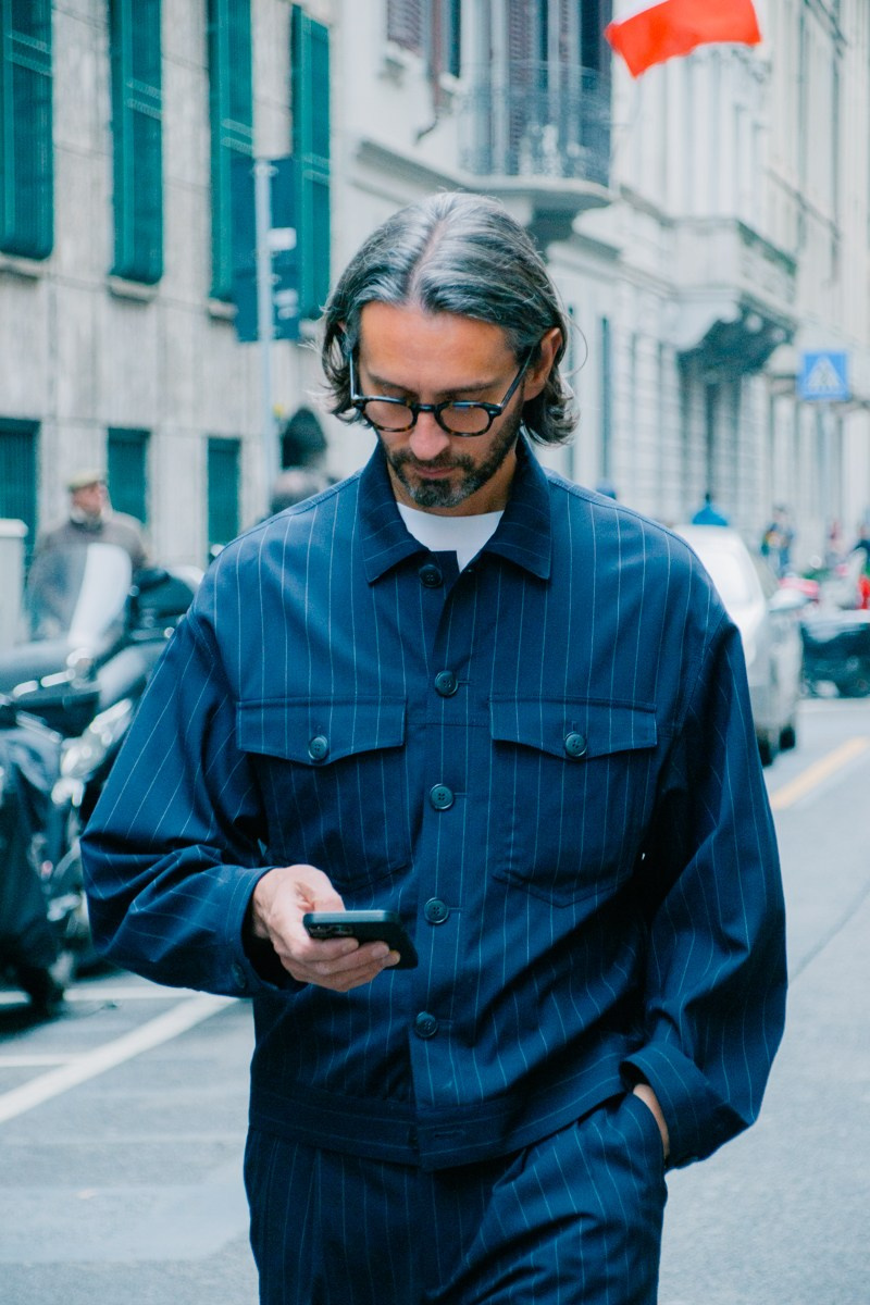 Street style in Milan. Milano Women Fashion Week