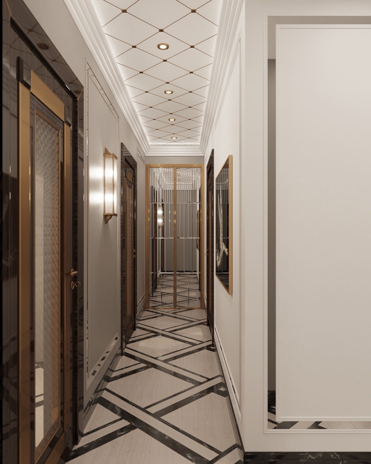 Дизайн — проект апартаментов  245 м². Разработка и техническое сопровождение архитектурных и дизайн-проектов