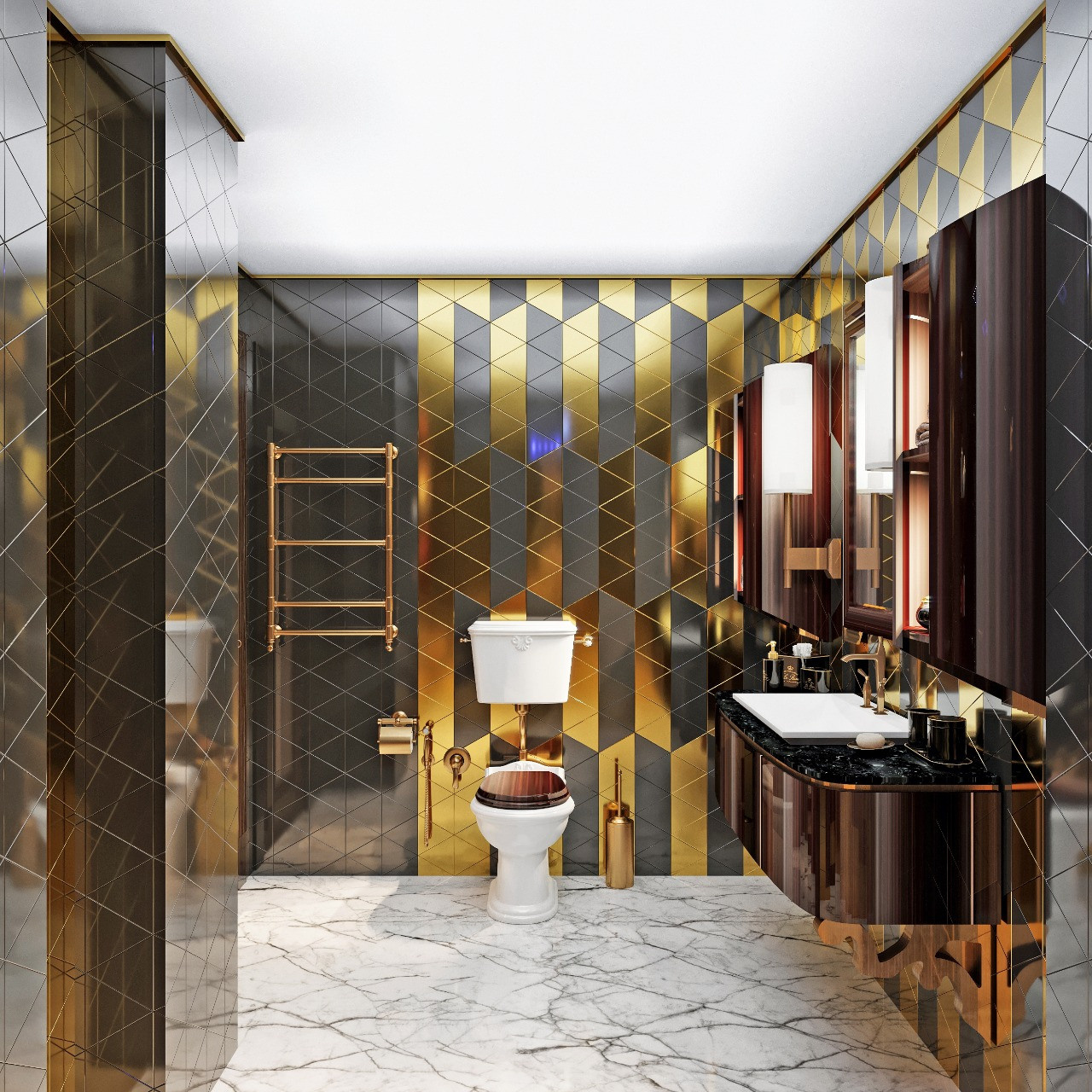 Дизайн — проект апартаментов  245 м². Разработка и техническое сопровождение архитектурных и дизайн-проектов