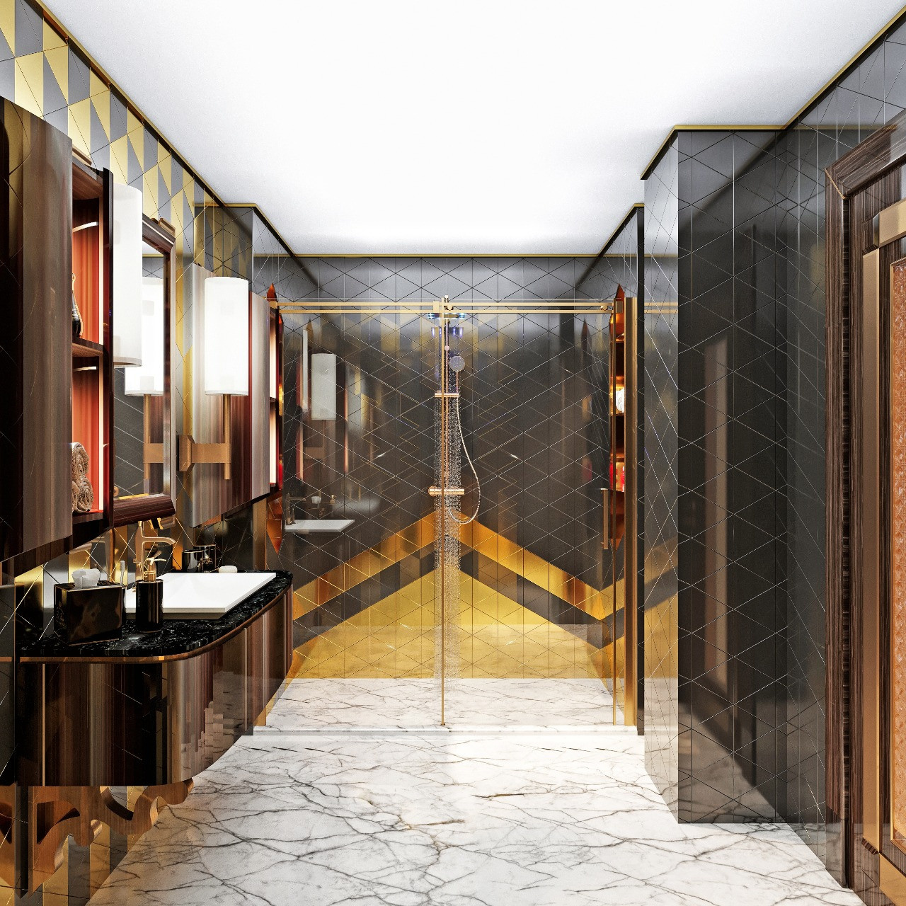 Дизайн — проект апартаментов  245 м². Разработка и техническое сопровождение архитектурных и дизайн-проектов