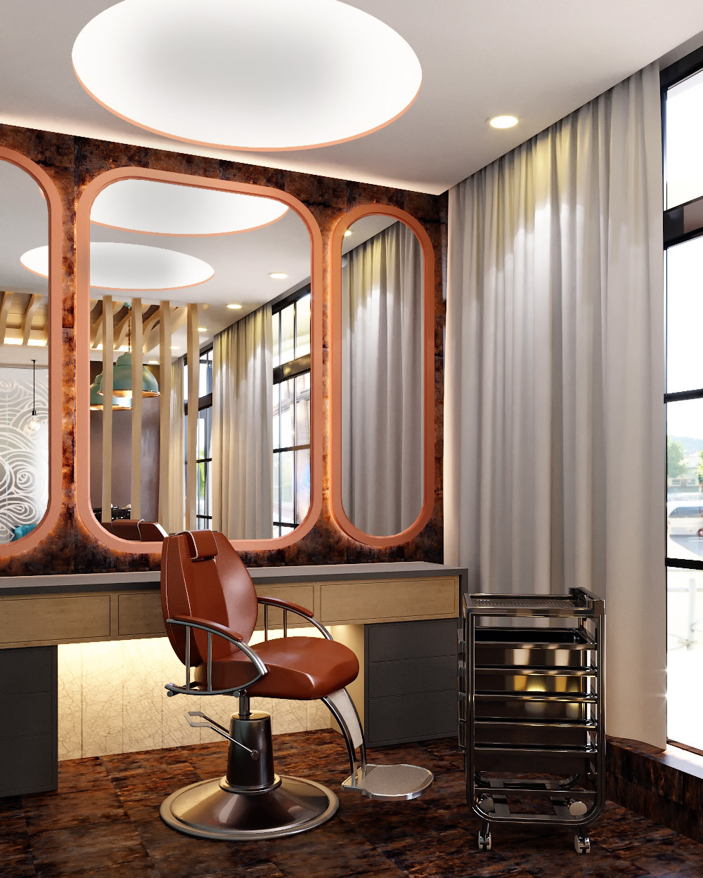 Дизайн — проект частного центра эстетики и косметологии «BAKI ESTETIK MERKEZI». Разработка и техническое сопровождение архитектурных и дизайн-проектов