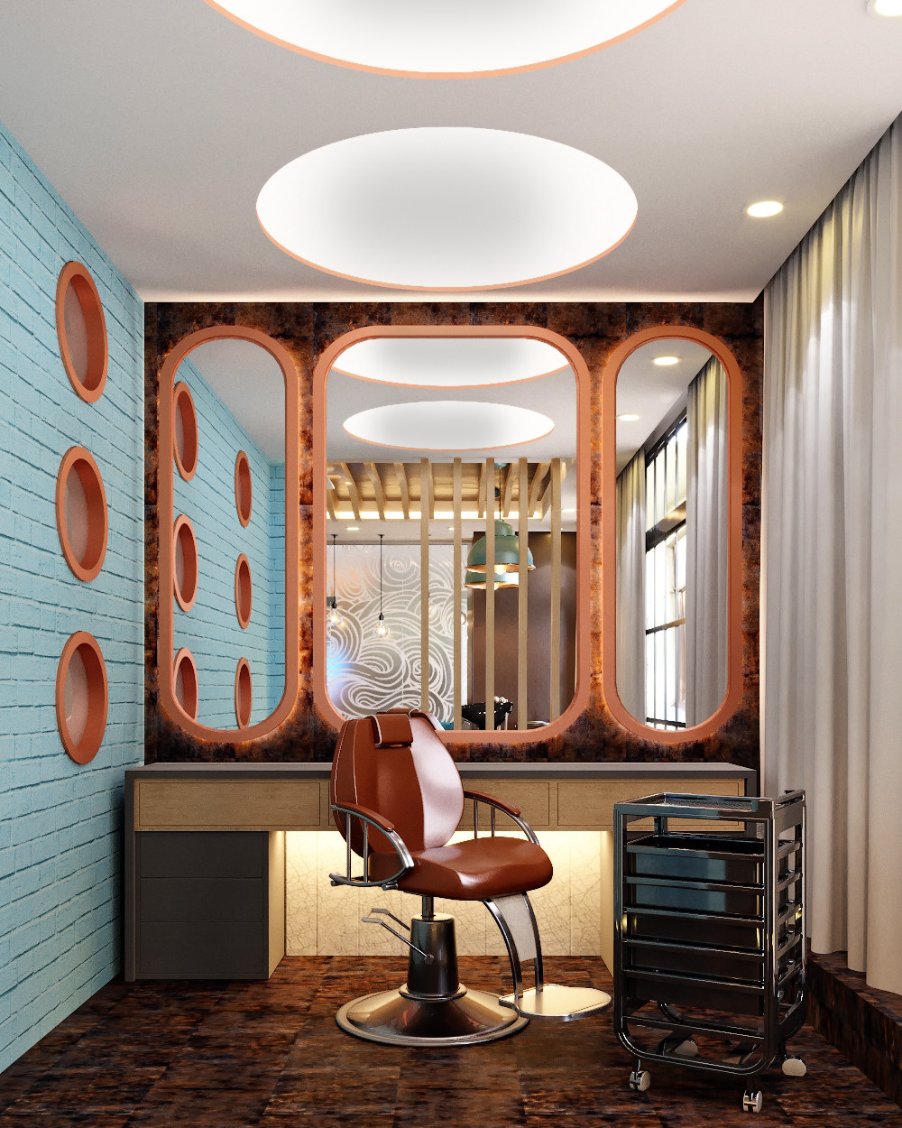 Дизайн — проект частного центра эстетики и косметологии «BAKI ESTETIK MERKEZI». Разработка и техническое сопровождение архитектурных и дизайн-проектов