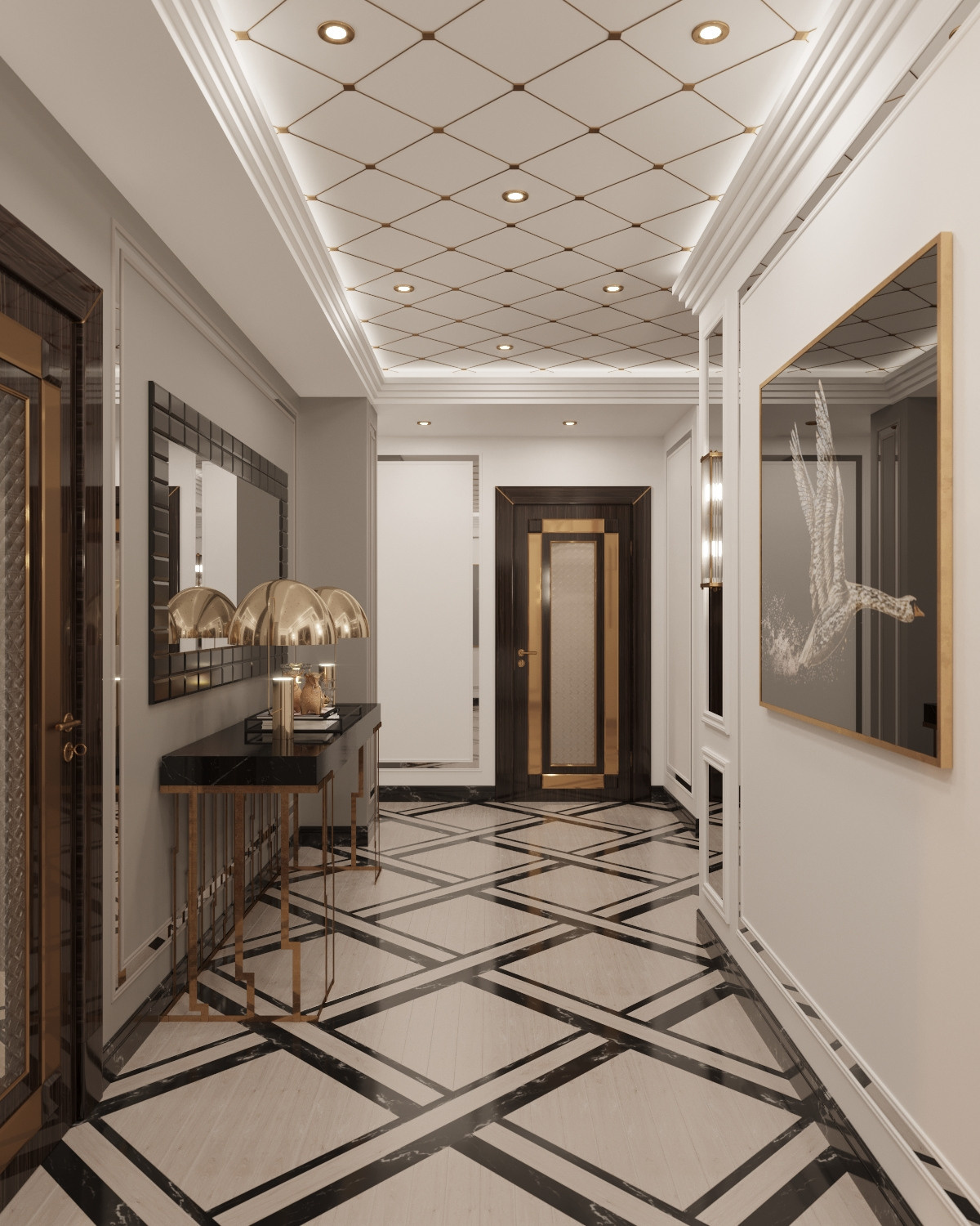 Дизайн — проект апартаментов  245 м². Разработка и техническое сопровождение архитектурных и дизайн-проектов