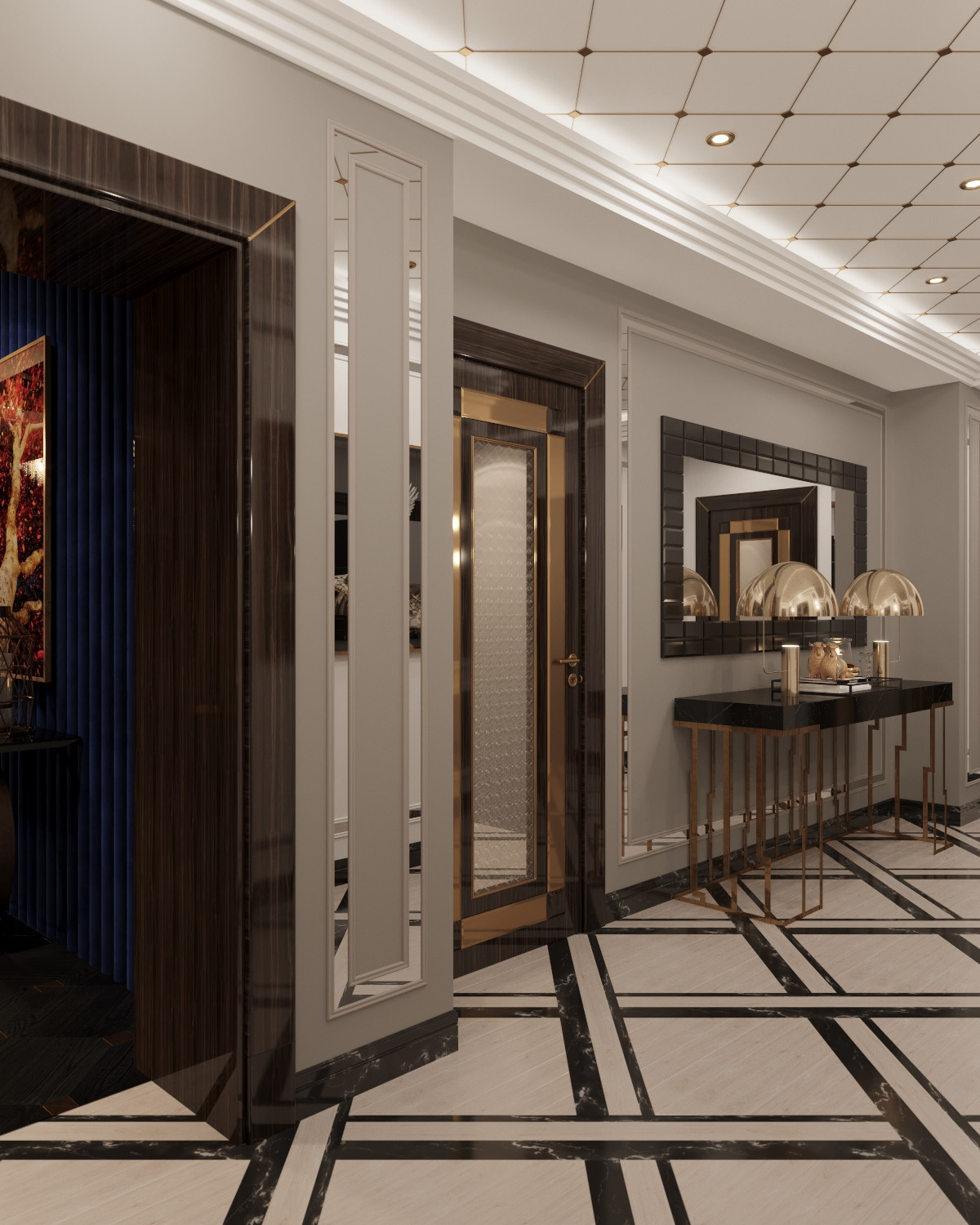 Дизайн — проект апартаментов  245 м². Разработка и техническое сопровождение архитектурных и дизайн-проектов