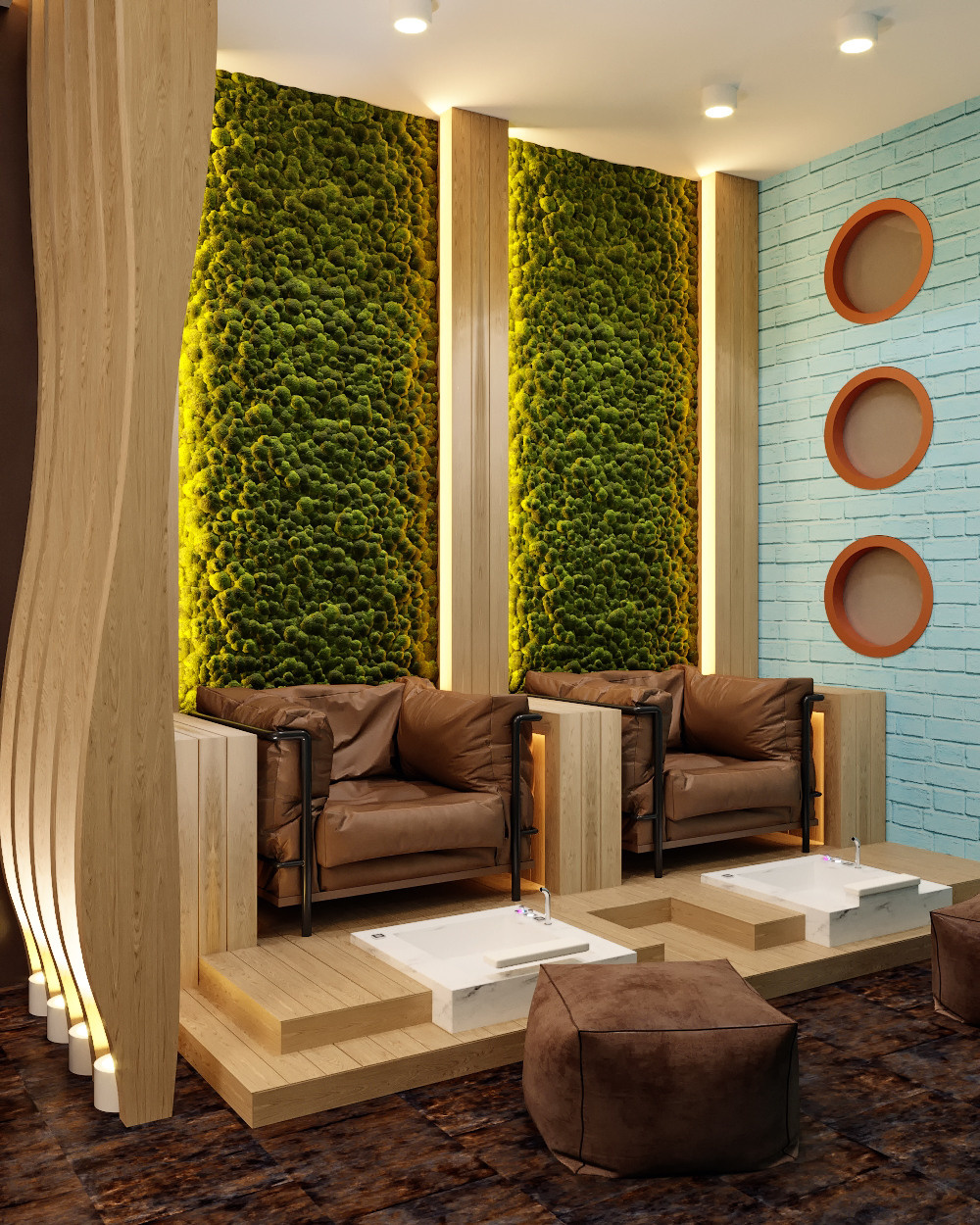 Дизайн — проект частного центра эстетики и косметологии «BAKI ESTETIK MERKEZI». Разработка и техническое сопровождение архитектурных и дизайн-проектов