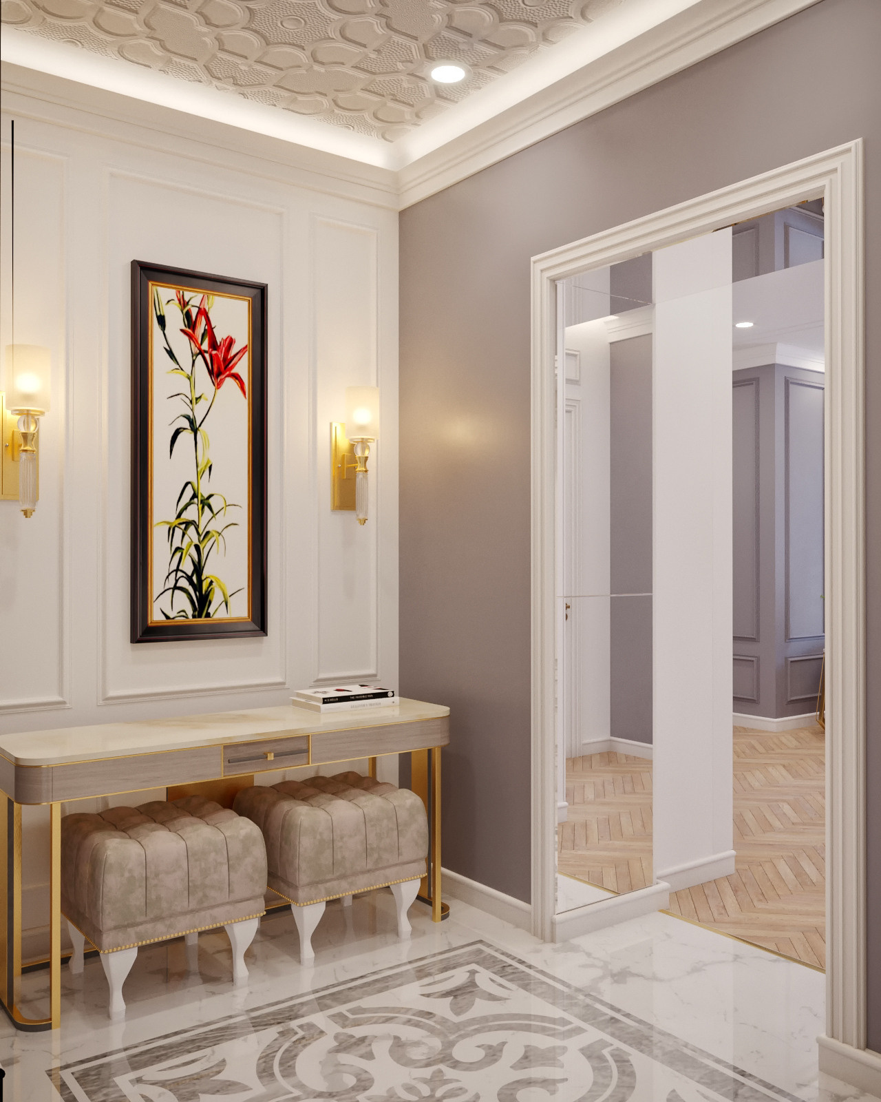 Дизайн — проект квартиры 110 м². Разработка и техническое сопровождение архитектурных и дизайн-проектов