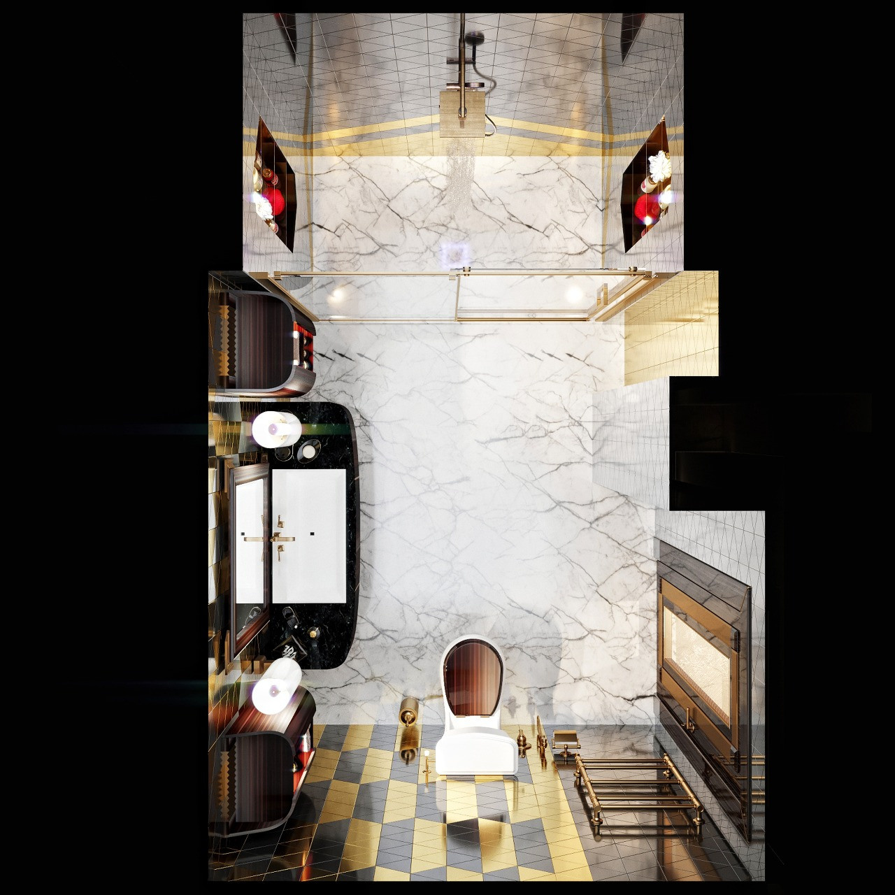 Дизайн — проект апартаментов  245 м². Разработка и техническое сопровождение архитектурных и дизайн-проектов