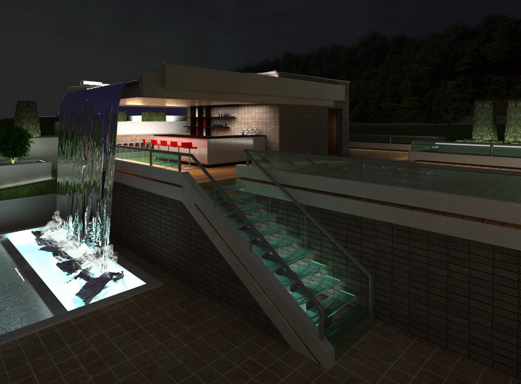 Часть проекта по озеленению и благоустройству частного поместья в городе Хызы. Разработка и техническое сопровождение архитектурных и дизайн-проектов