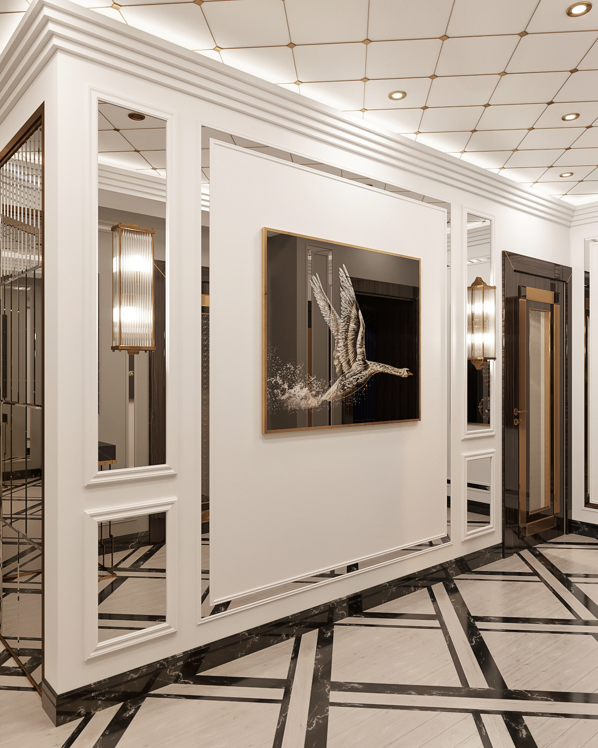 Дизайн — проект апартаментов  245 м². Разработка и техническое сопровождение архитектурных и дизайн-проектов