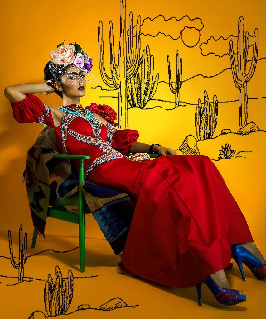 Фрида Кало. стилизованная съемка в студии. Фотограф в Каппадокии / Julia Ganch