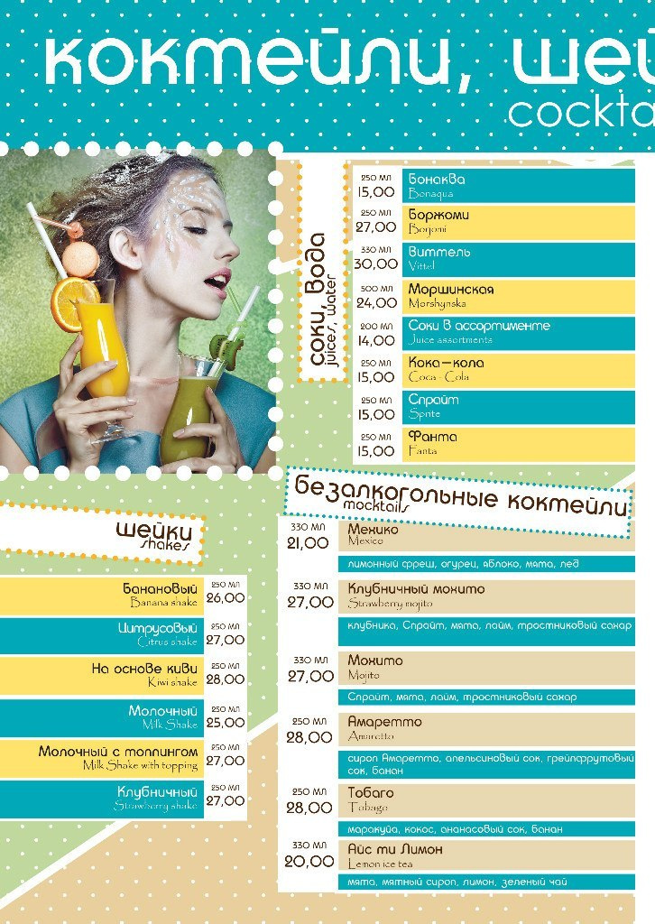 Меню для сети кондитерских. Фотограф в Каппадокии / Julia Ganch