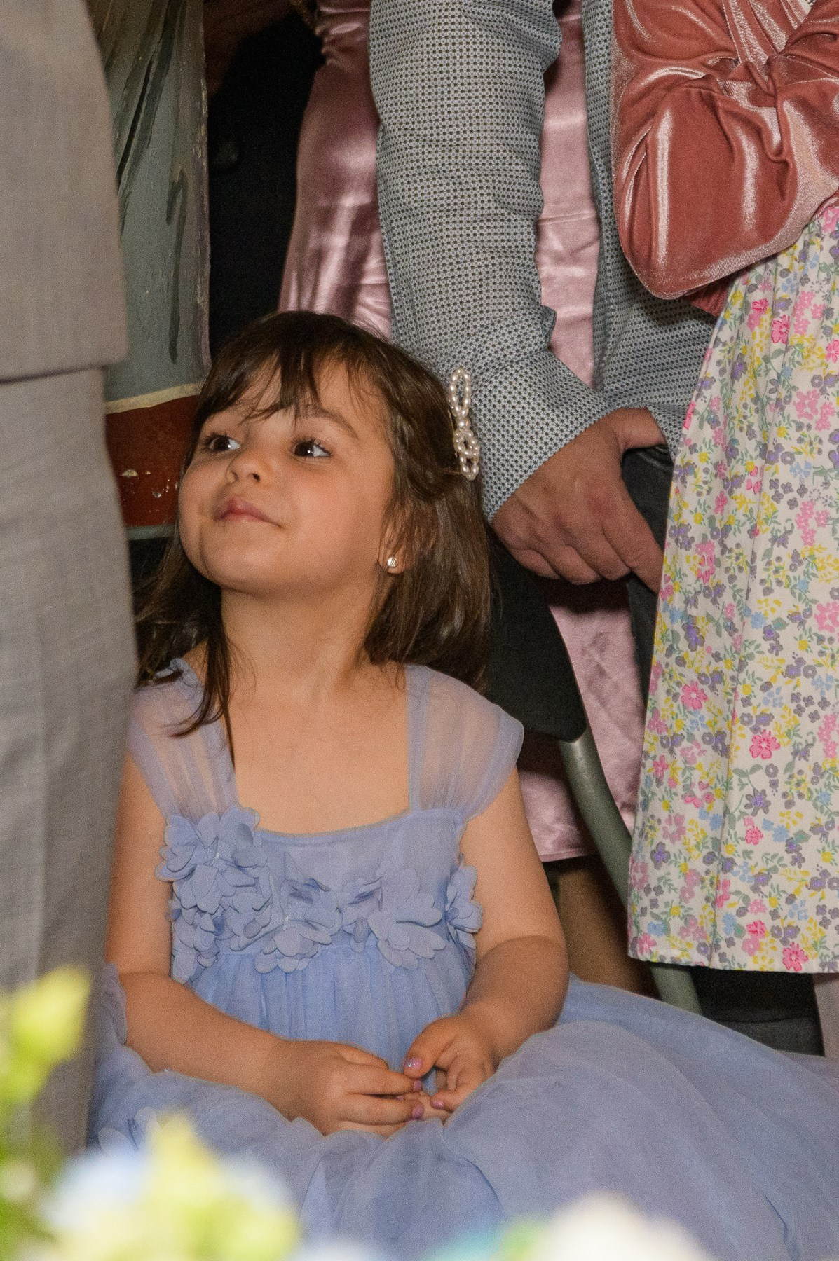 The Christening of Alexandru. Hand for photos