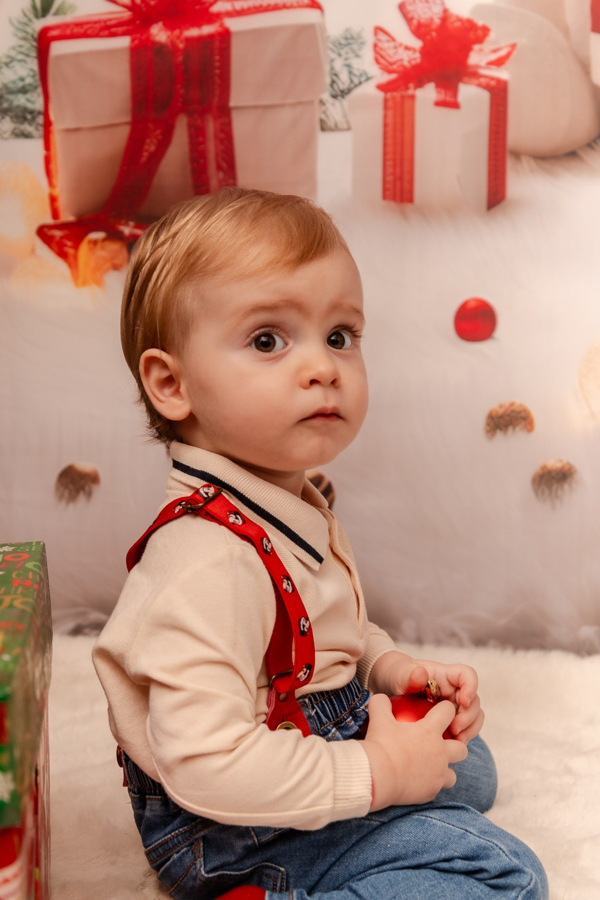 Christmas Photoshoot. Hand for photos