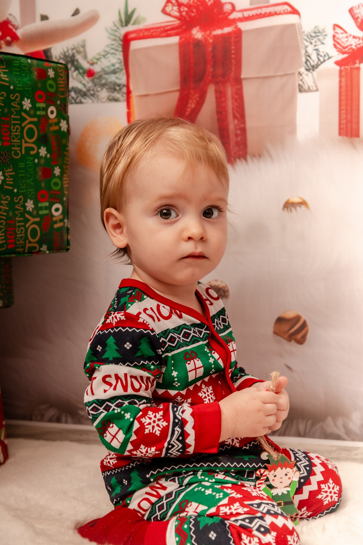 Christmas Photoshoot. Hand for photos