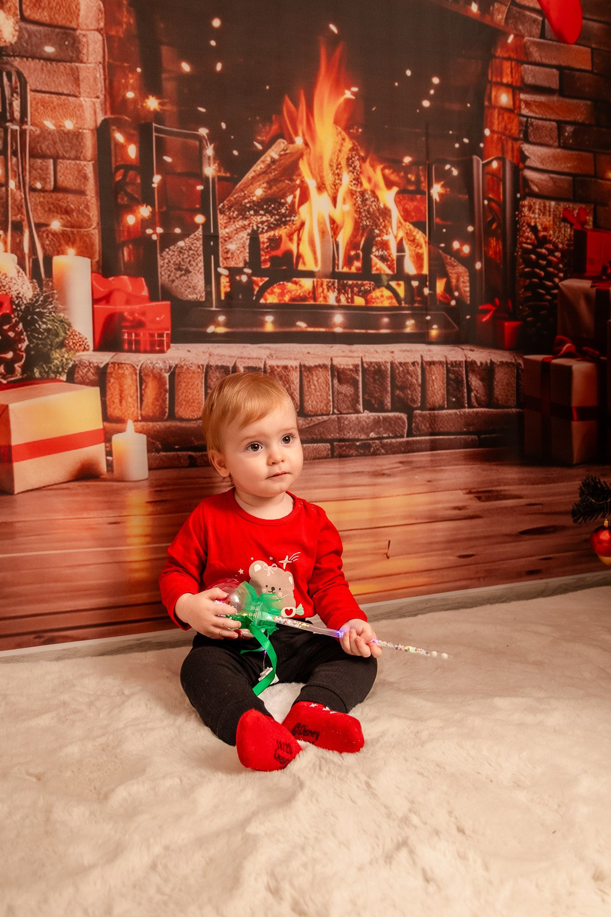 Christmas Photoshoot. Hand for photos