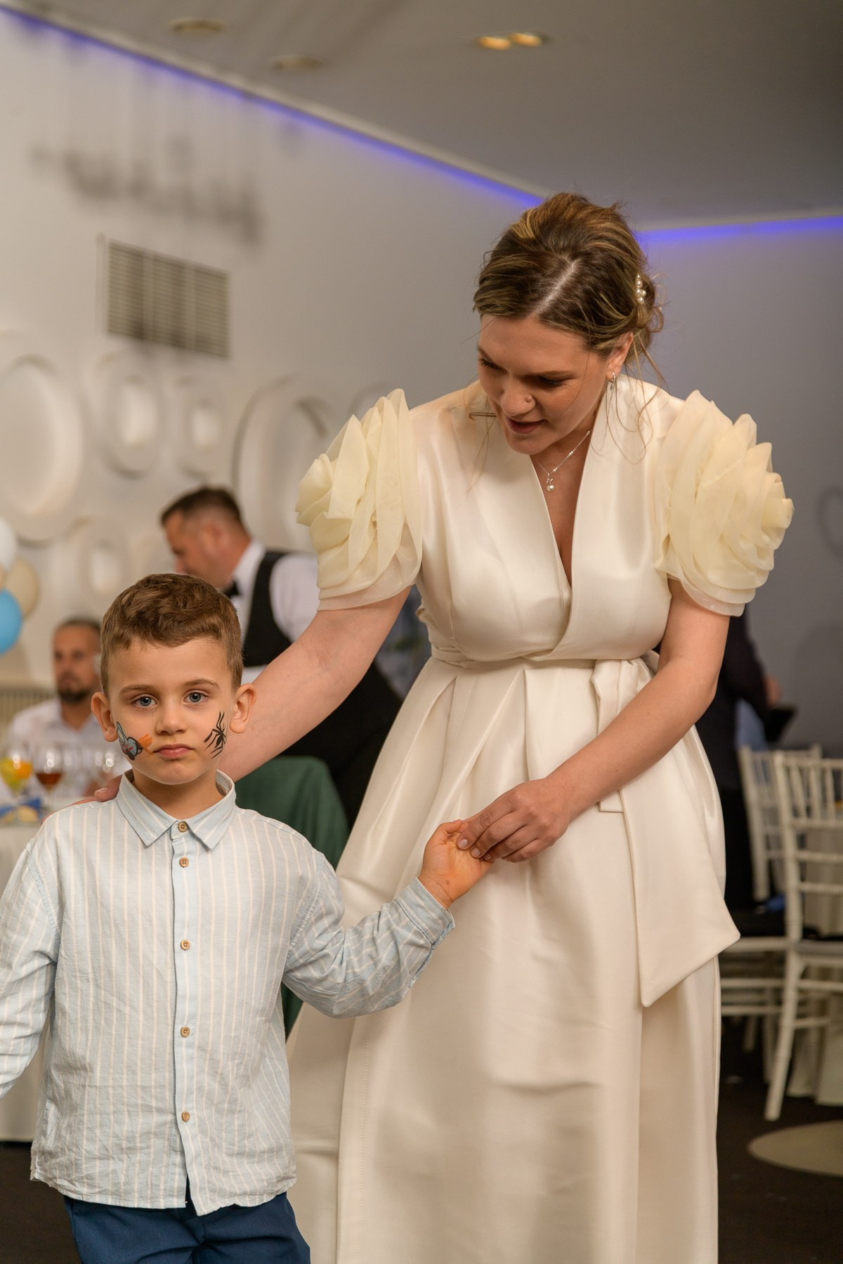 The Christening of Alexandru. Hand for photos