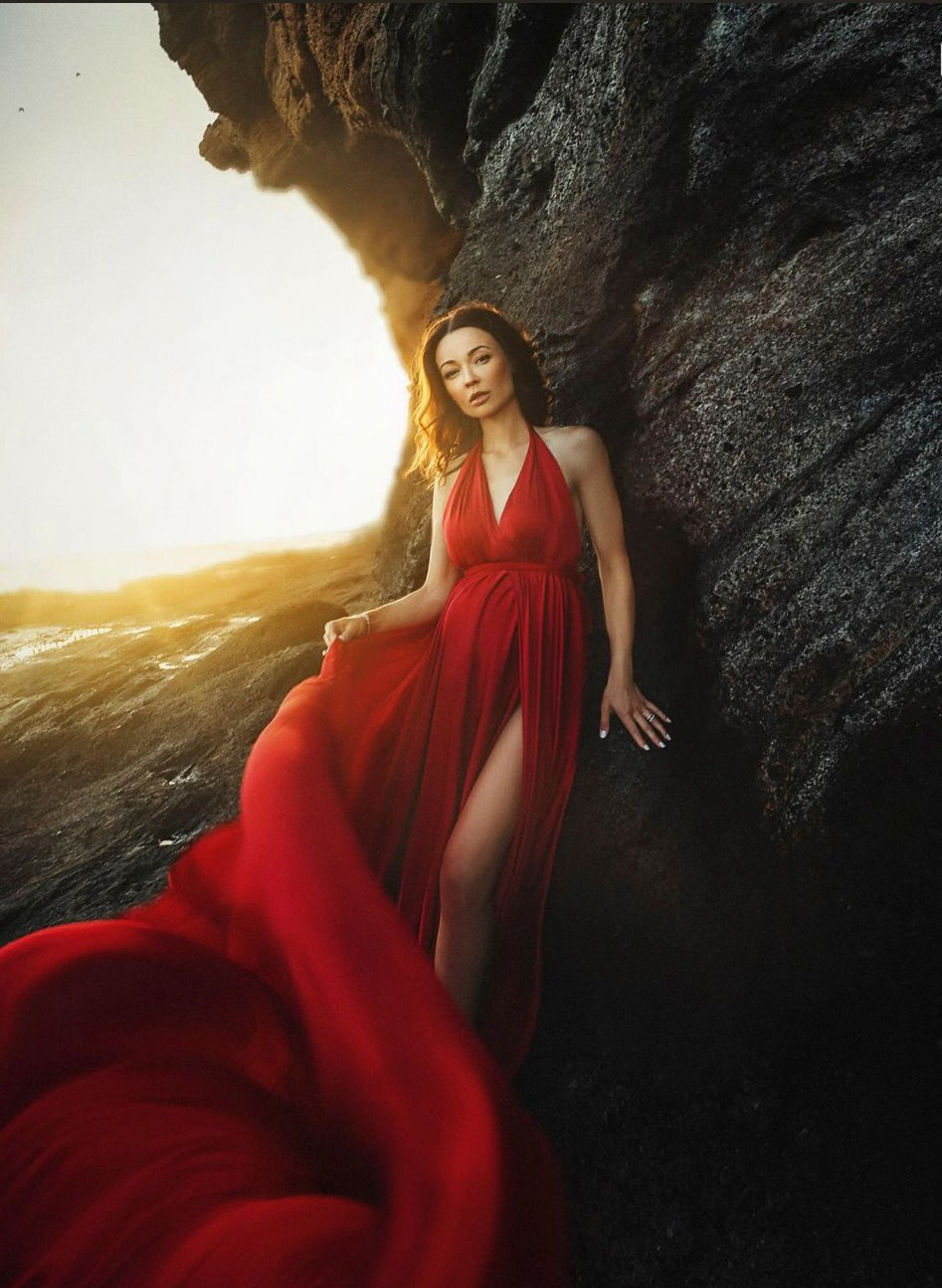 Фотосессия беременности на Тенерифе — съёмка для будущих мам. Таня Боннет | Профессиональный фотограф на Тенерифе — Летящие платья