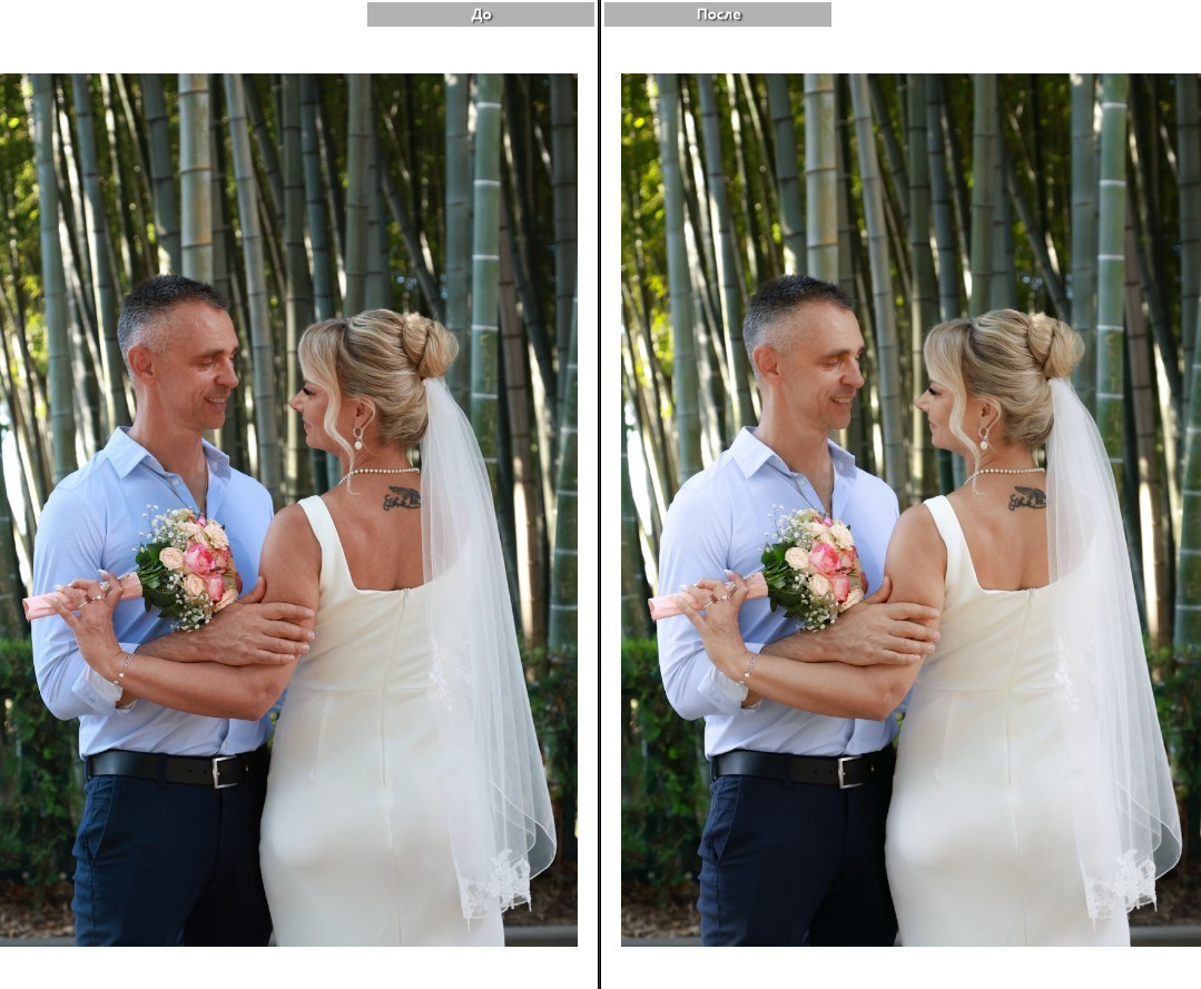 Пример архива с легкими правками. До и После. Wedding photographer Batumi Tbilisi Georgia