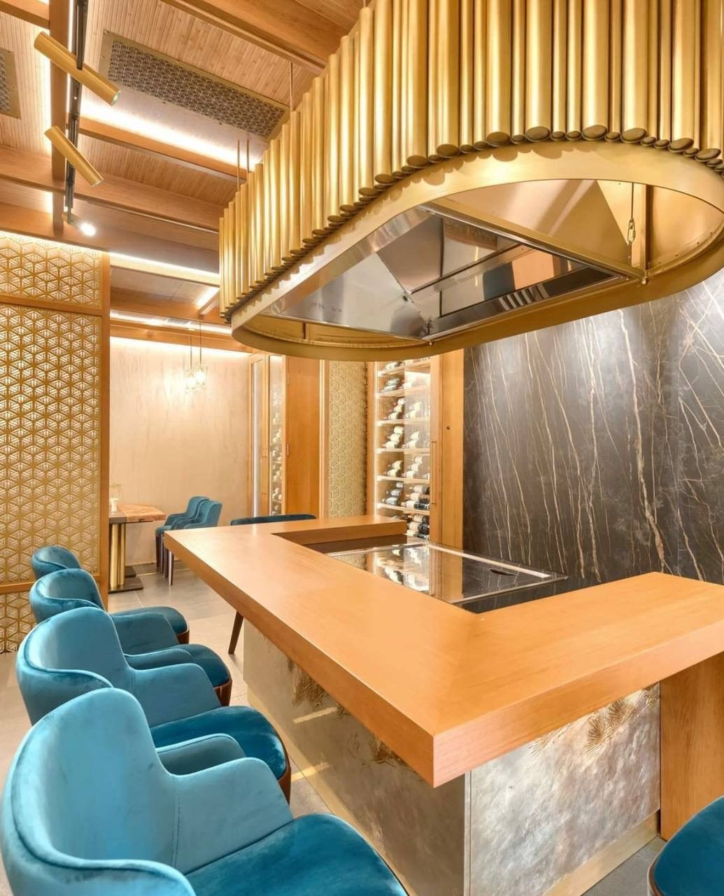 Okabe Restaurant. Interior Seasons