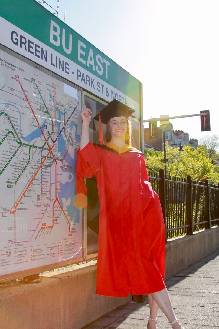 Masters graduation with Rach. Kelly Sang, graduation and portrait photographer in Boston